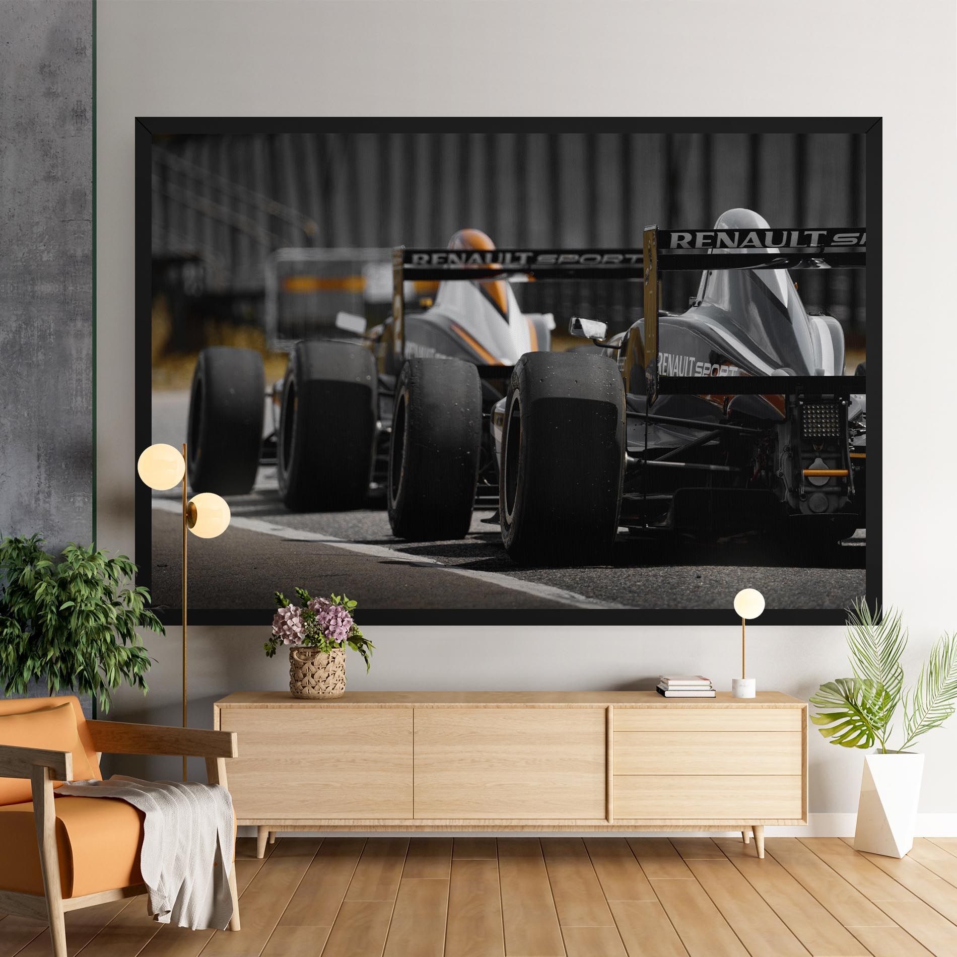 Grey F1 Cars mockup 9