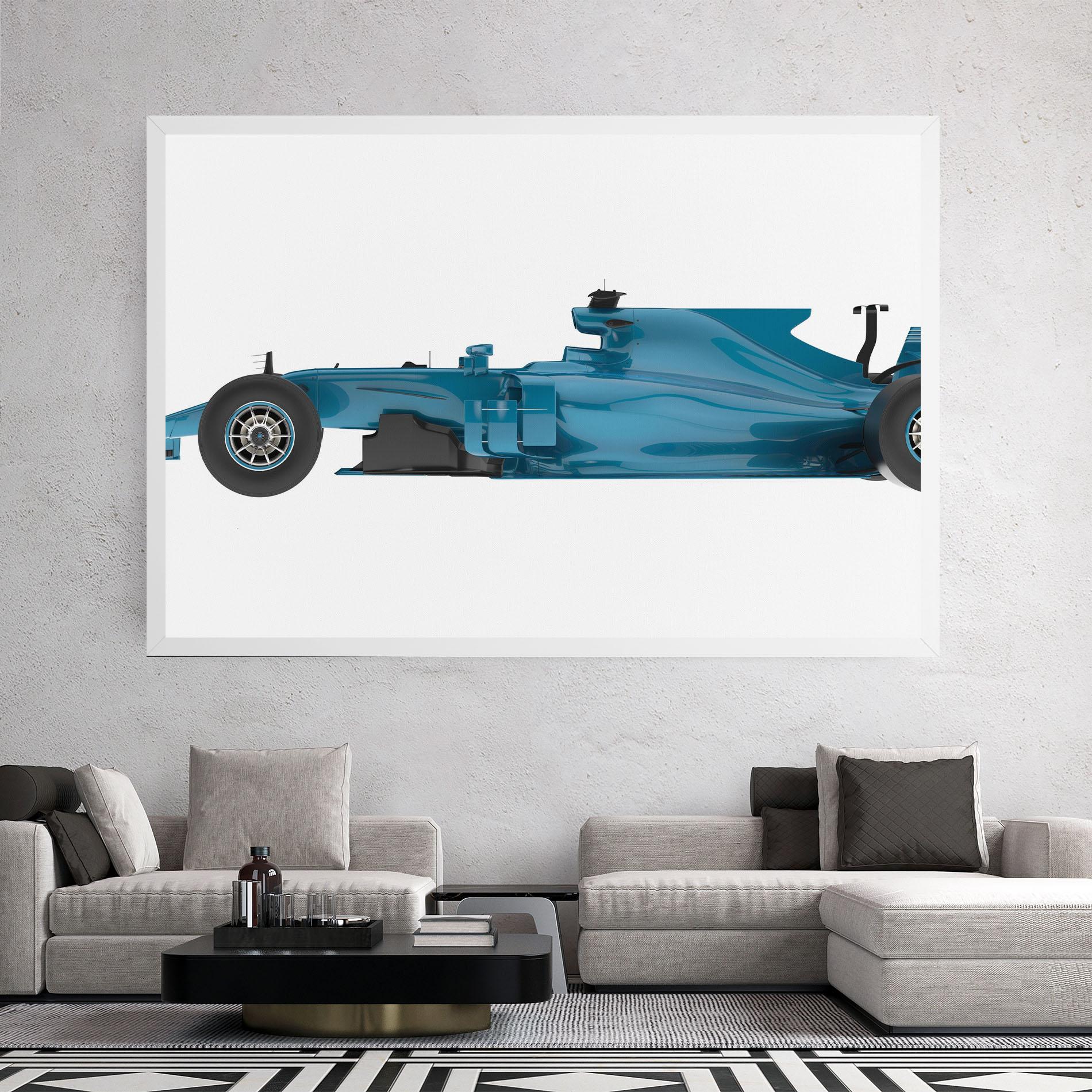 Tablou Canvas Blue F1 Toy mockup 2