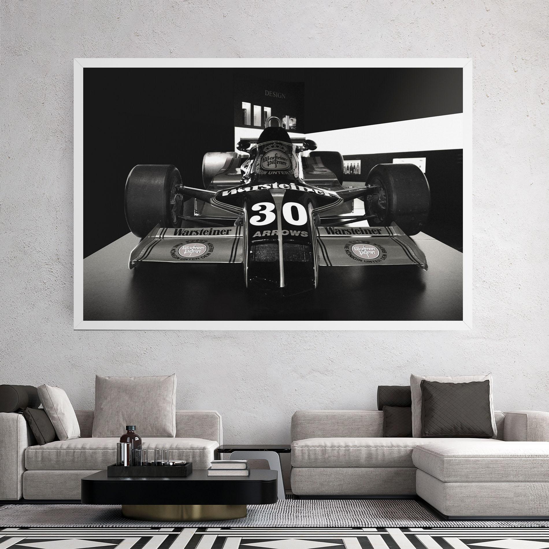 Tablou Canvas Formula 1 Car Grey mockup 2
