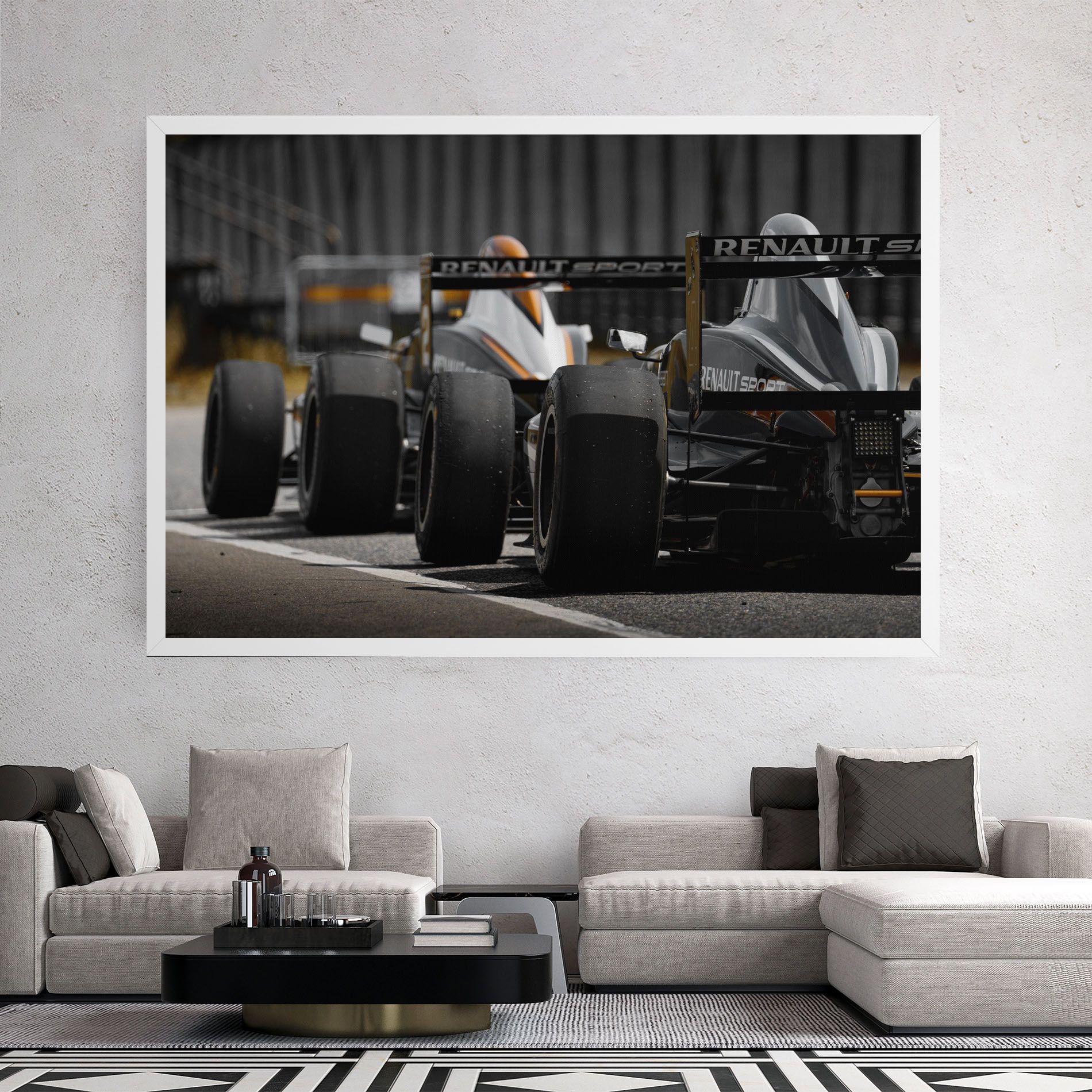 Grey F1 Cars mockup 2