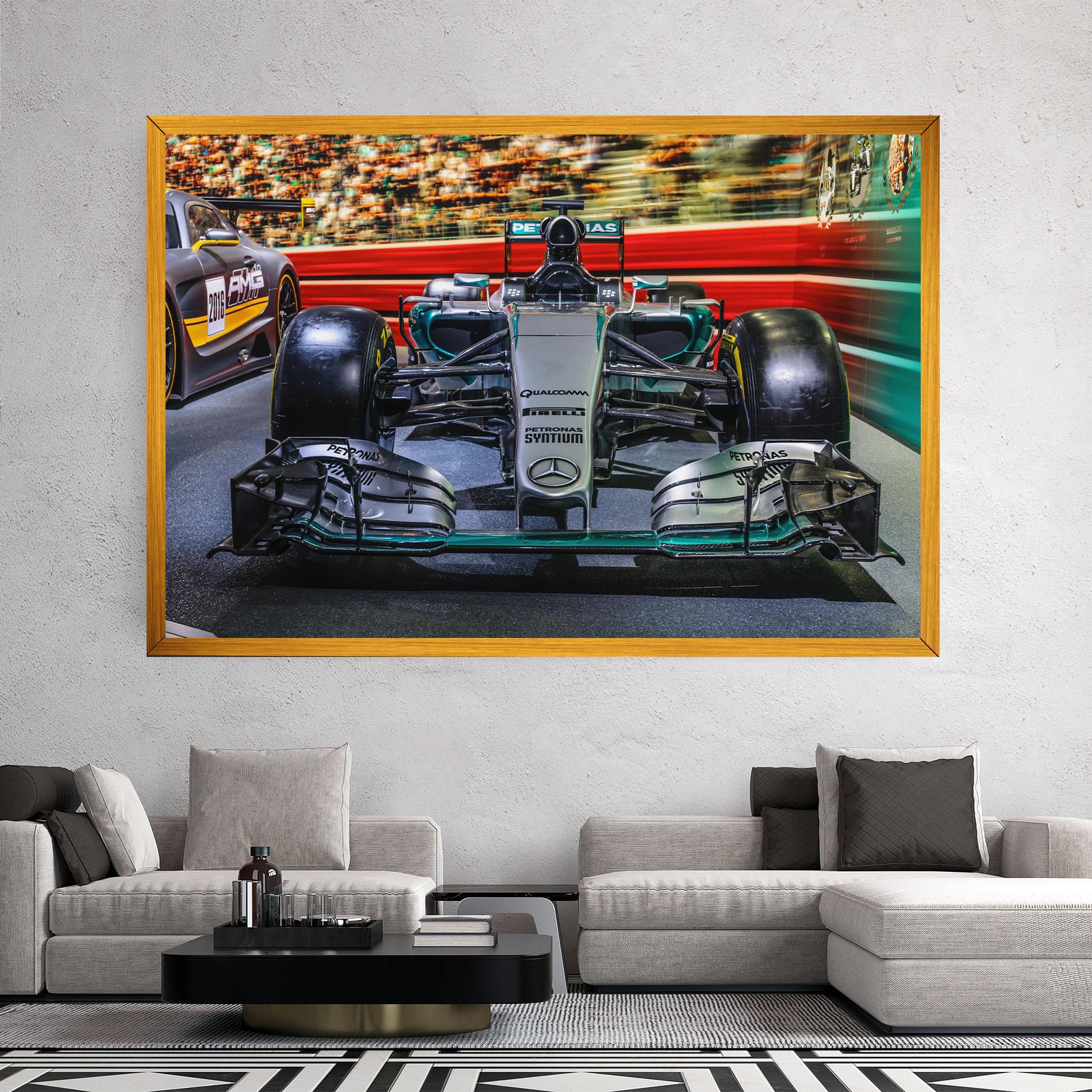 Tablou Canvas Black Green F1 mockup 2
