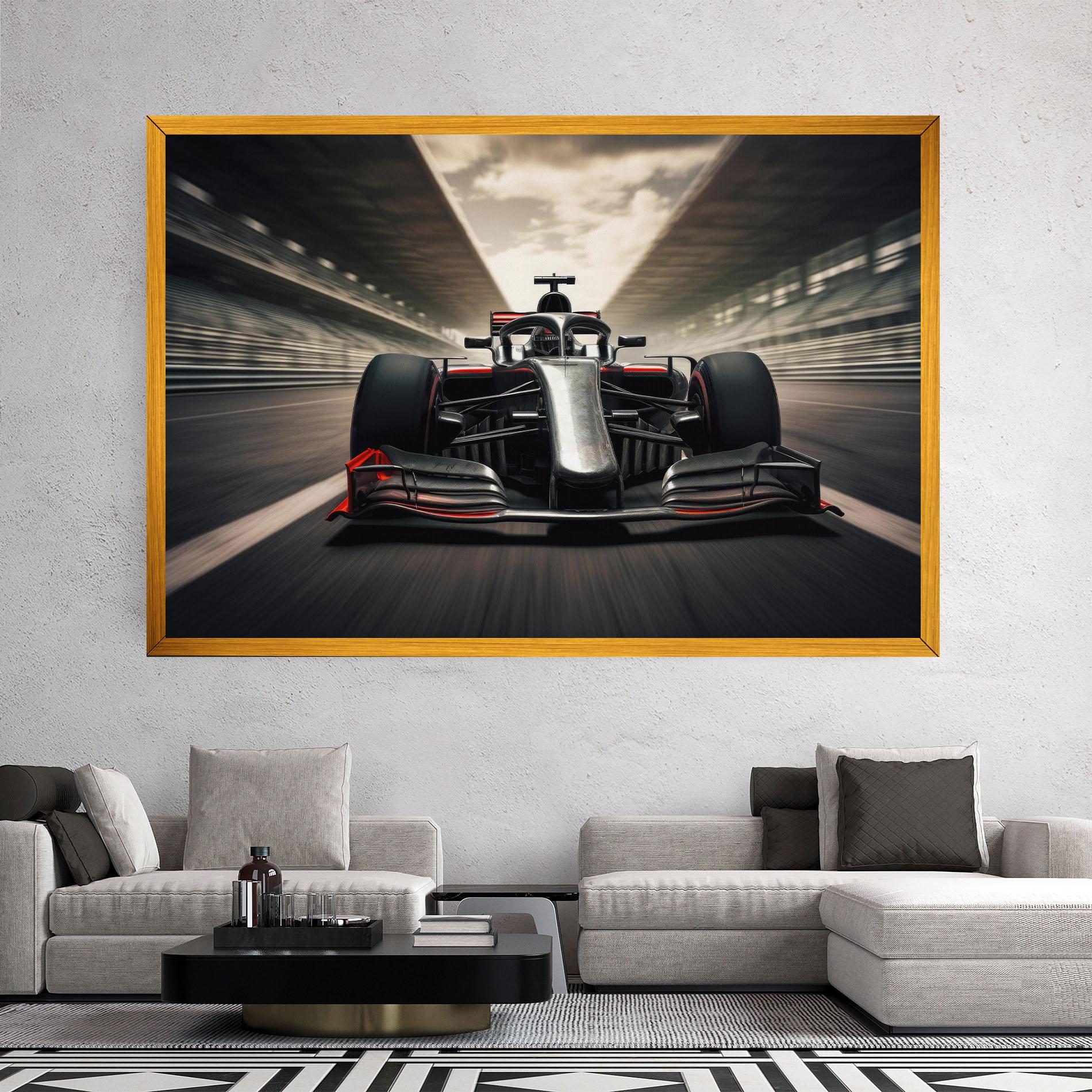 Tablou Canvas Black Red F1 mockup 2