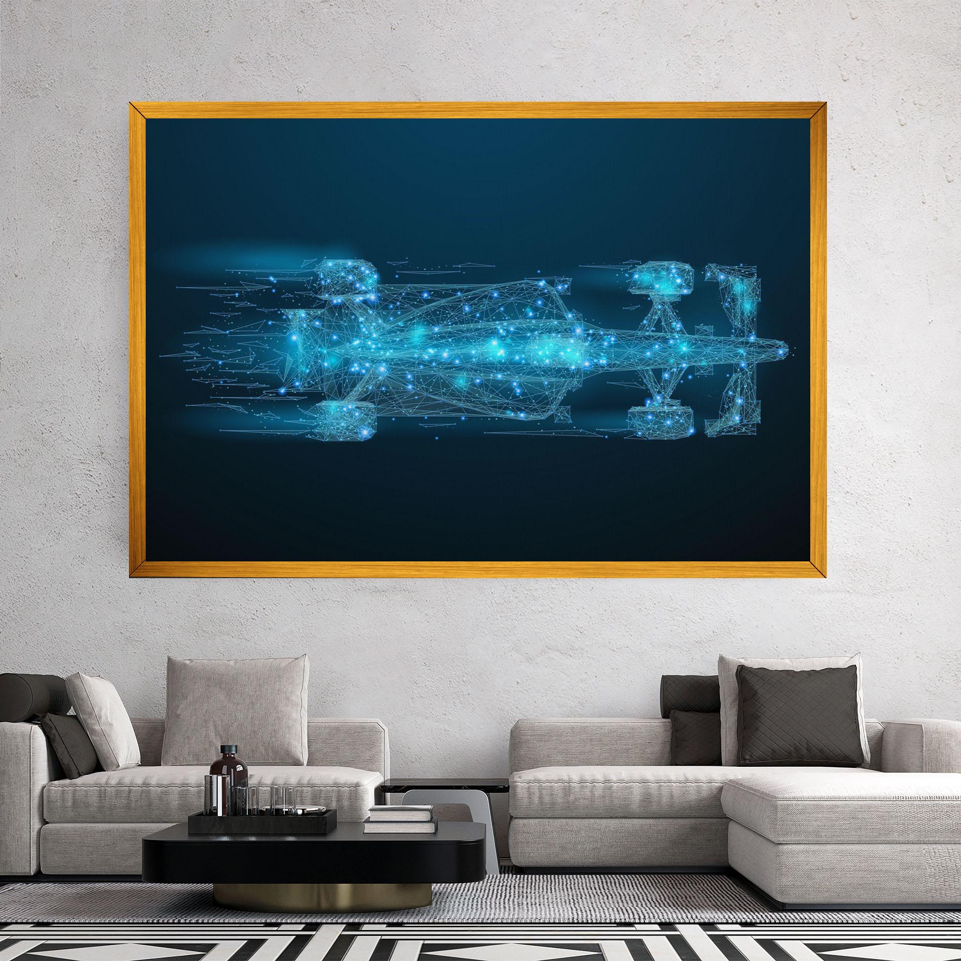 Tablou Canvas Blue Light F1 mockup 2