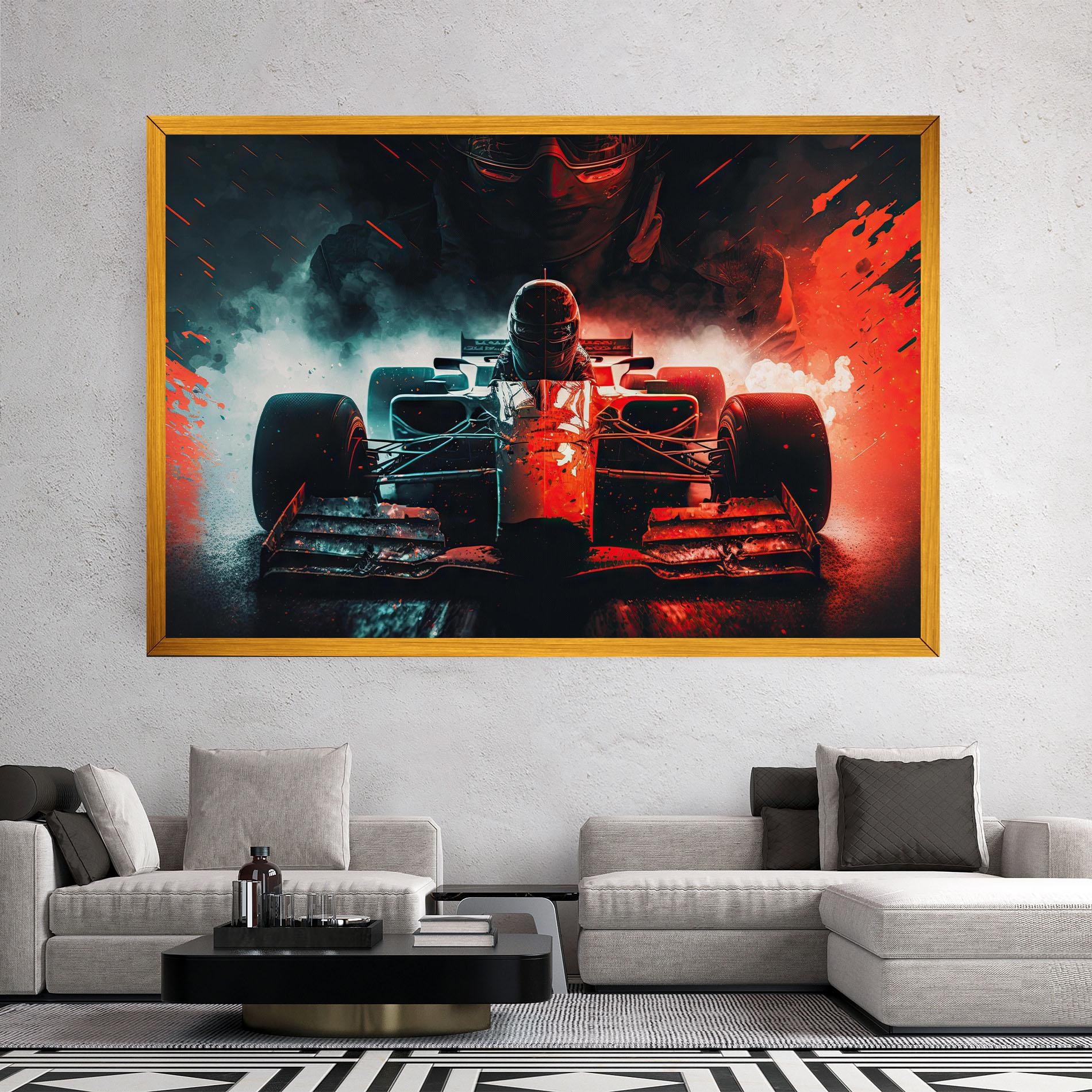 Tablou Canvas Blue Red F1 mockup 2