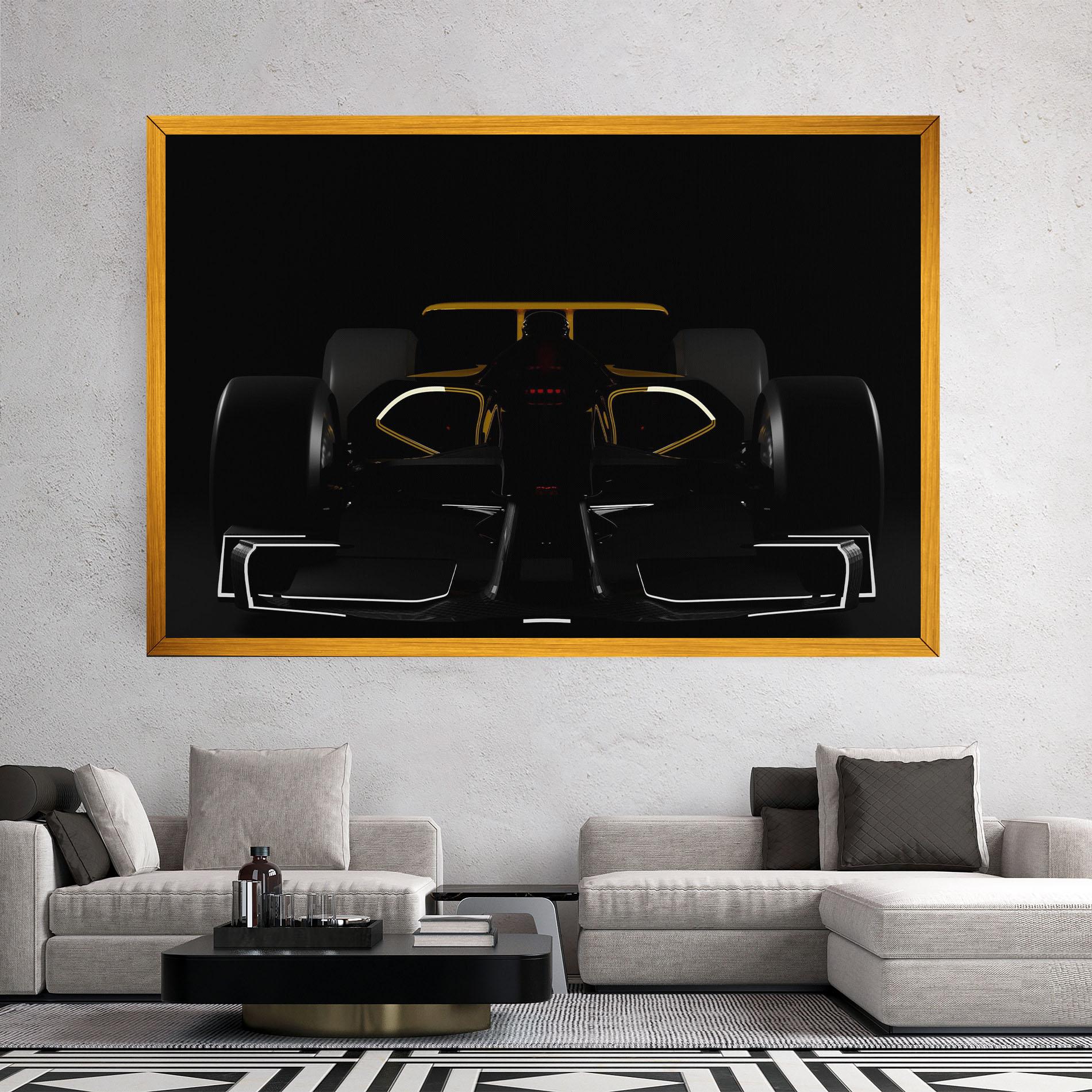 Tablou Canvas Dark F1 Car mockup 2