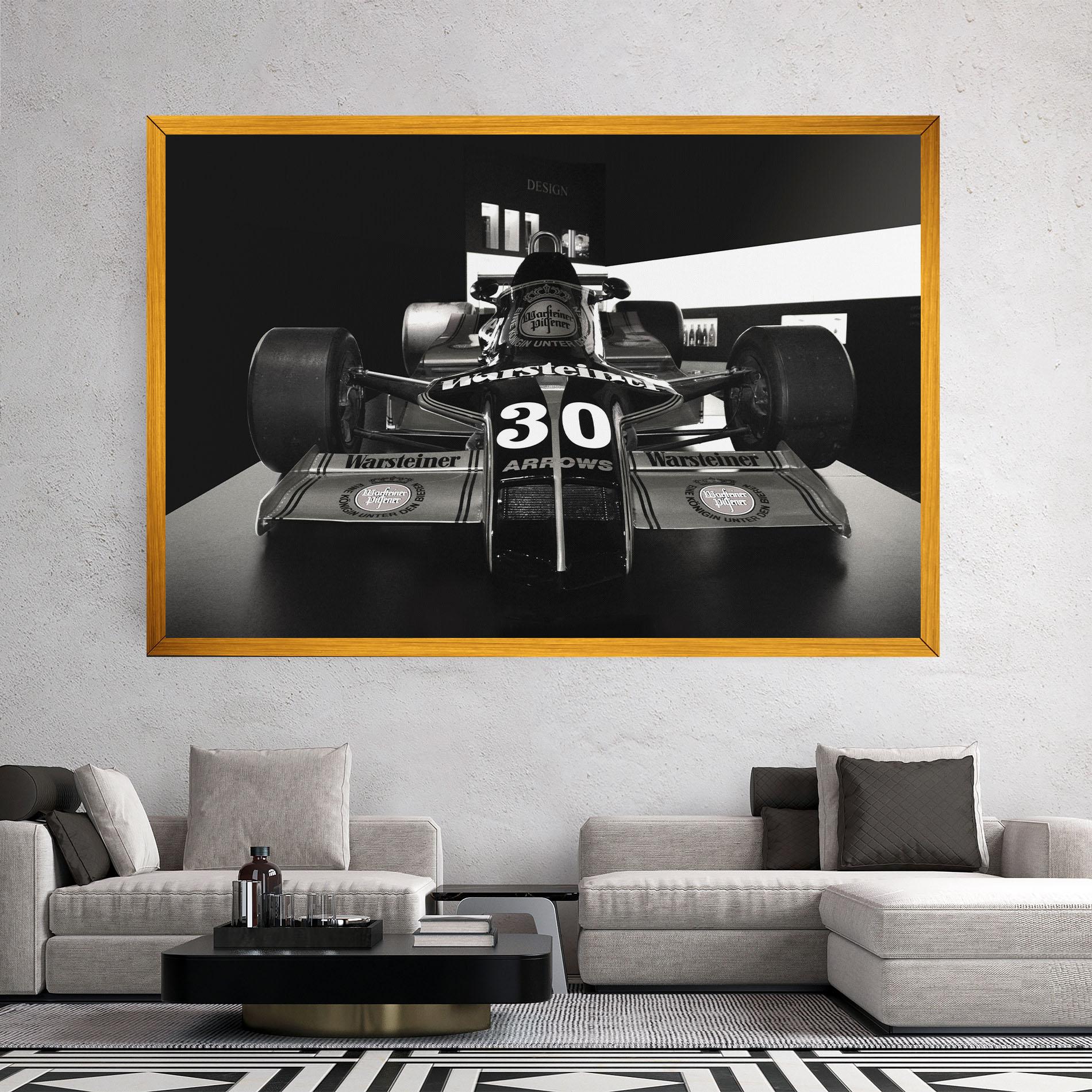 Tablou Canvas Formula 1 Car Grey mockup 2