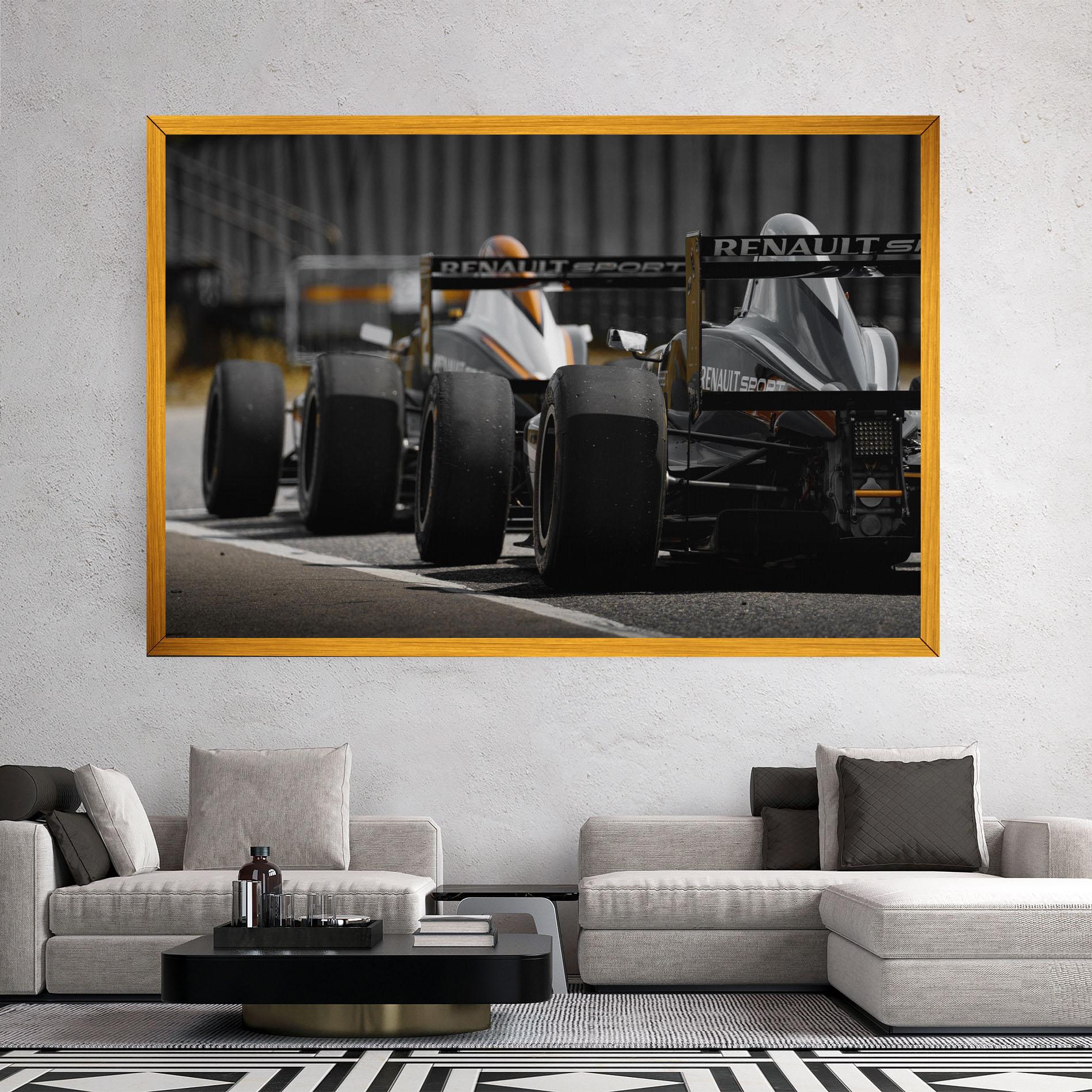 Tablou Canvas Grey F1 Cars mockup 2