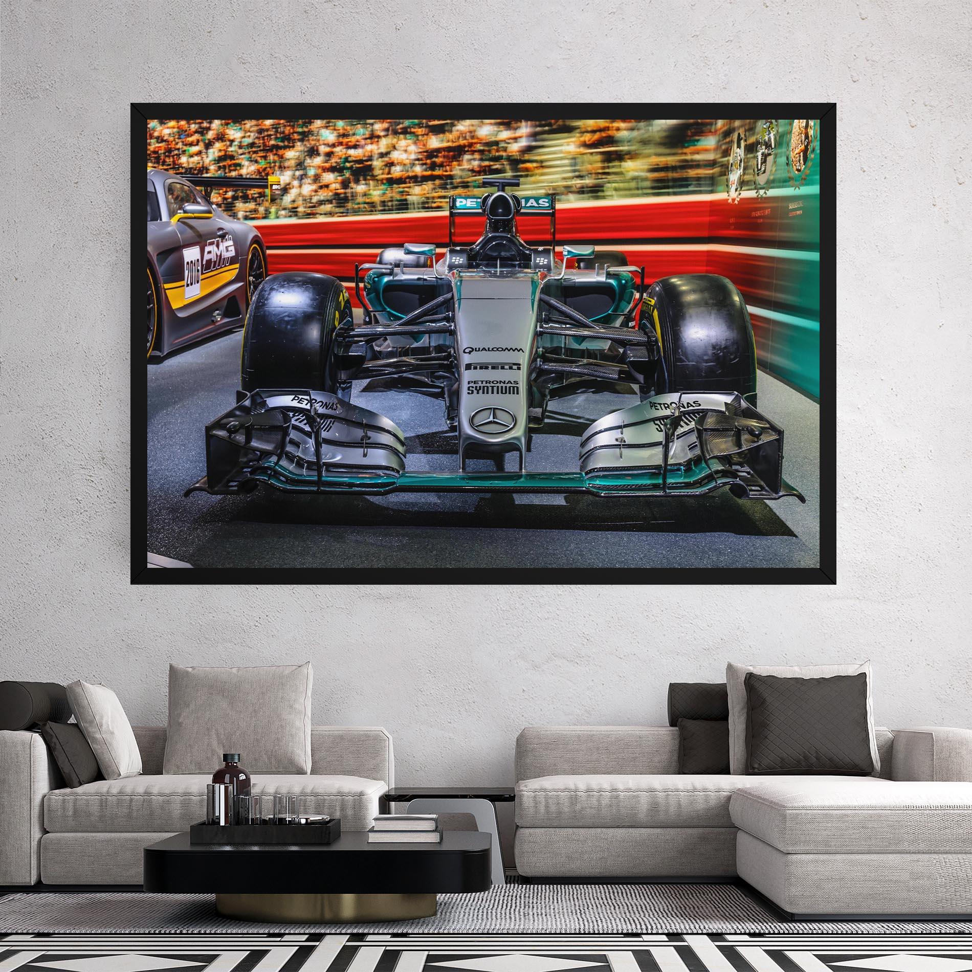 Tablou Canvas Black Green F1 mockup 2