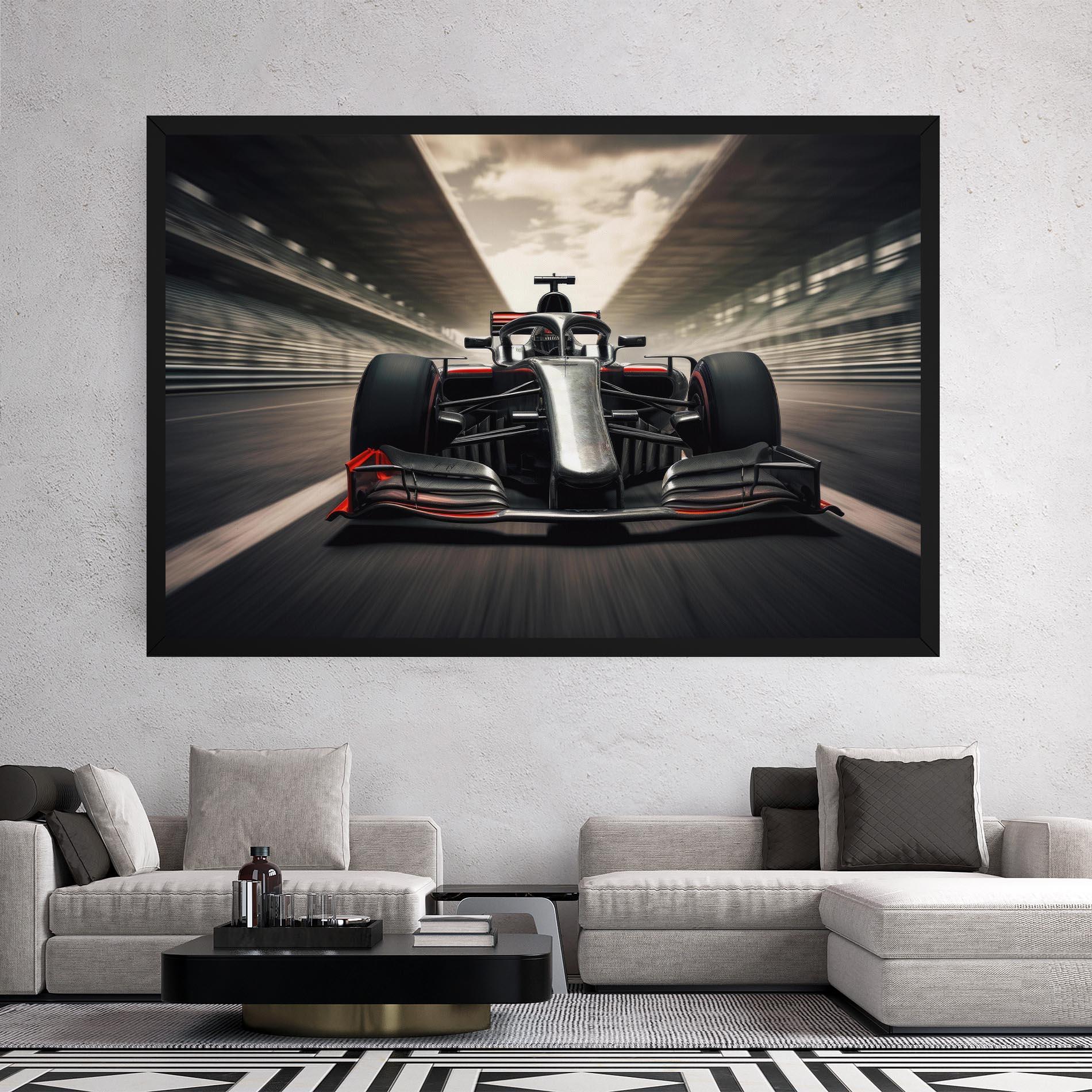 Tablou Canvas Black Red F1 mockup 2