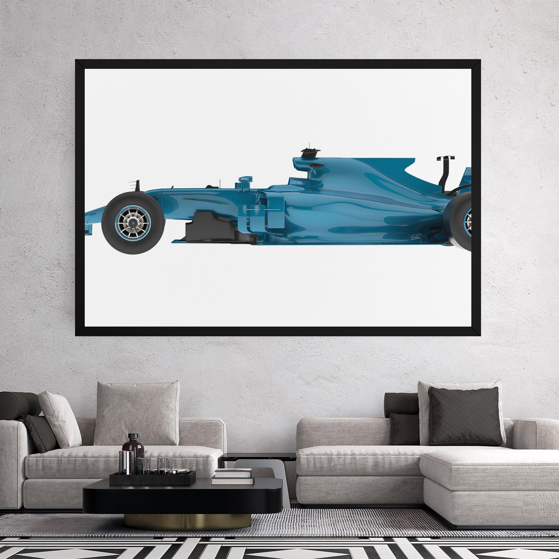 Tablou Canvas Blue F1 Toy mockup 2
