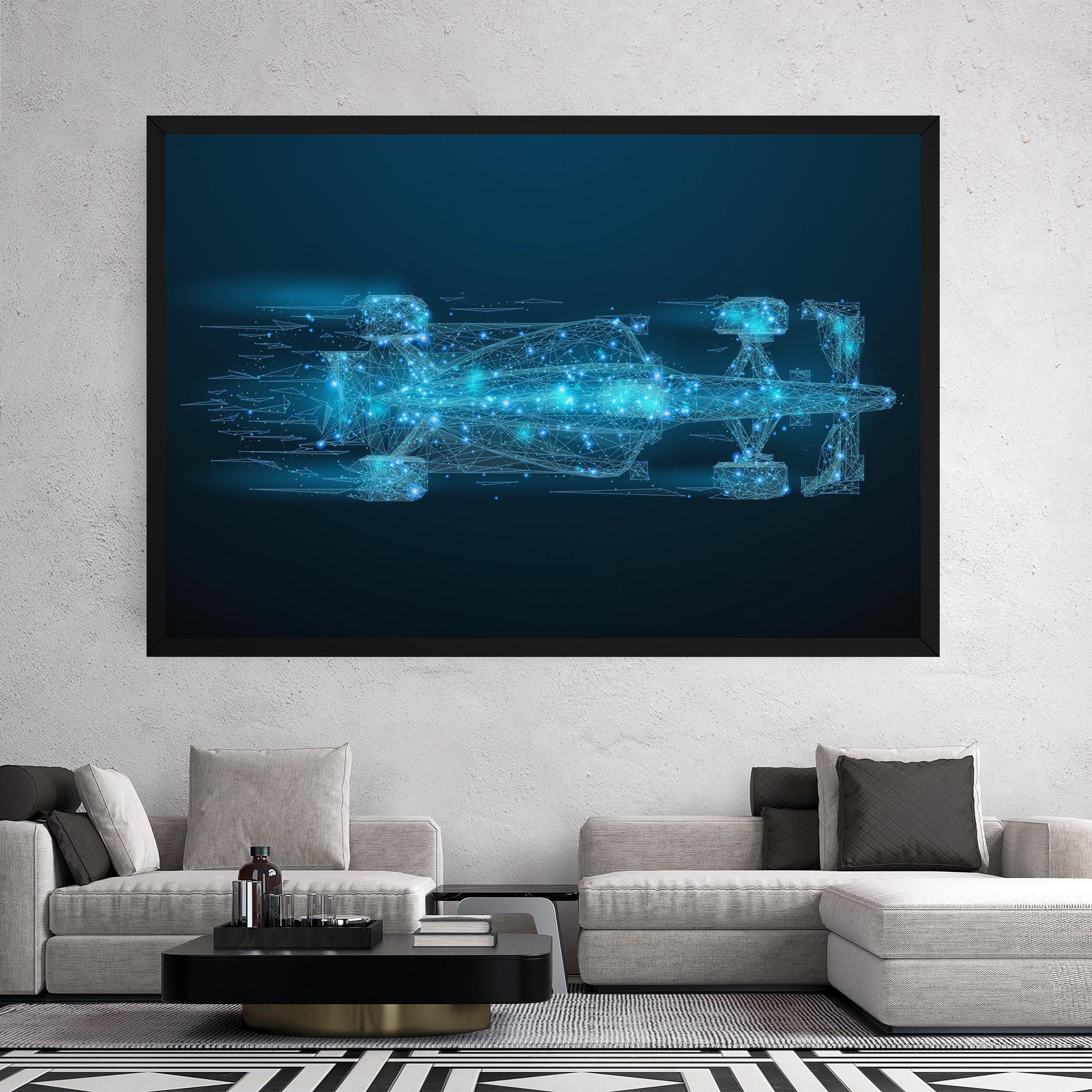 Tablou Canvas Blue Light F1 mockup 2