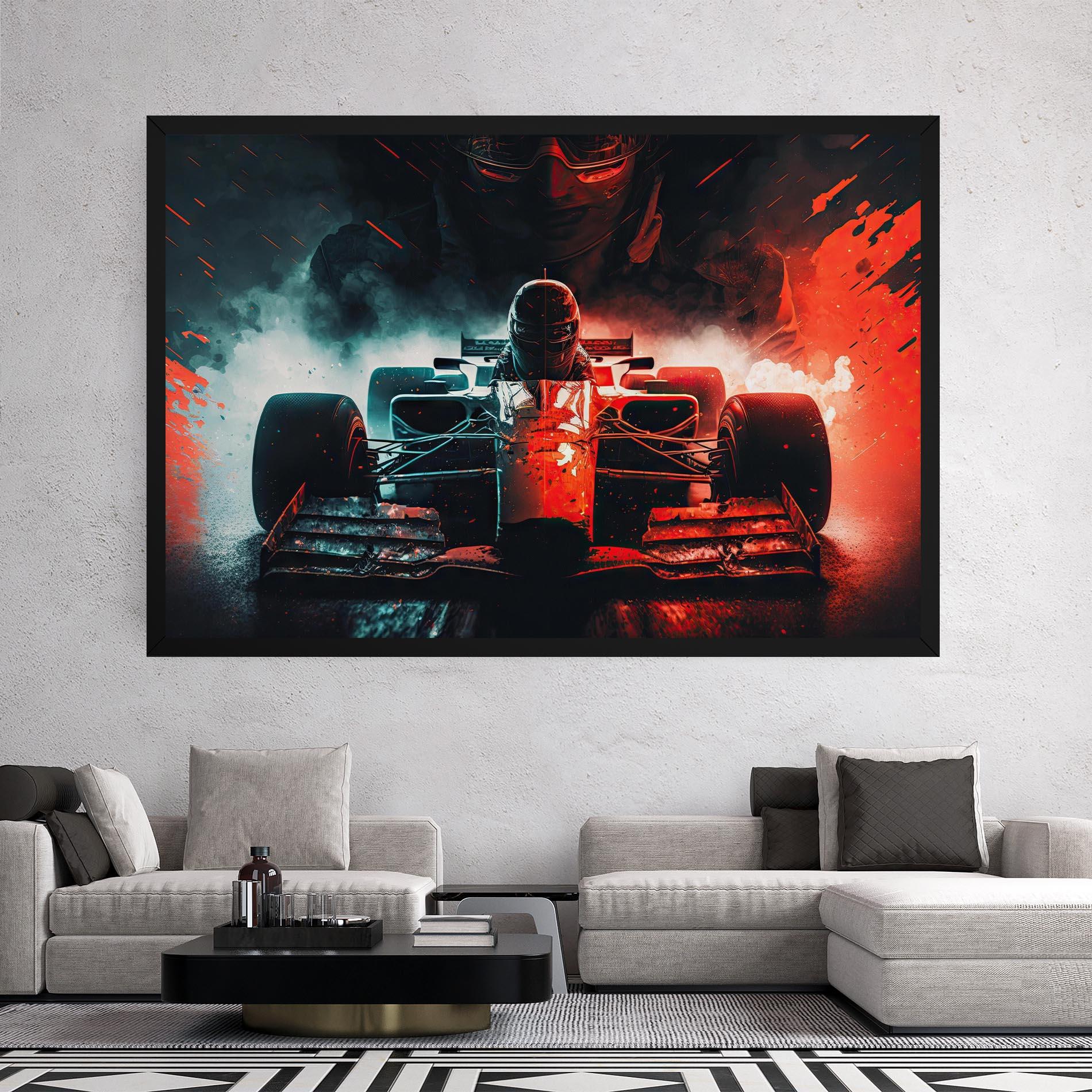 Tablou Canvas Blue Red F1 mockup 2