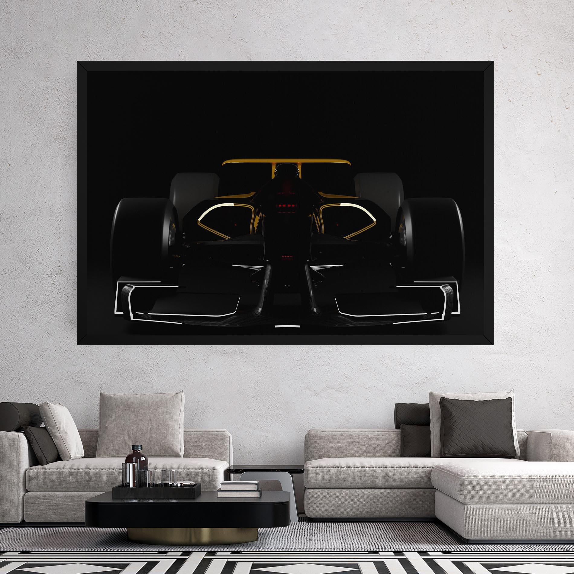 Tablou Canvas Dark F1 Car mockup 2