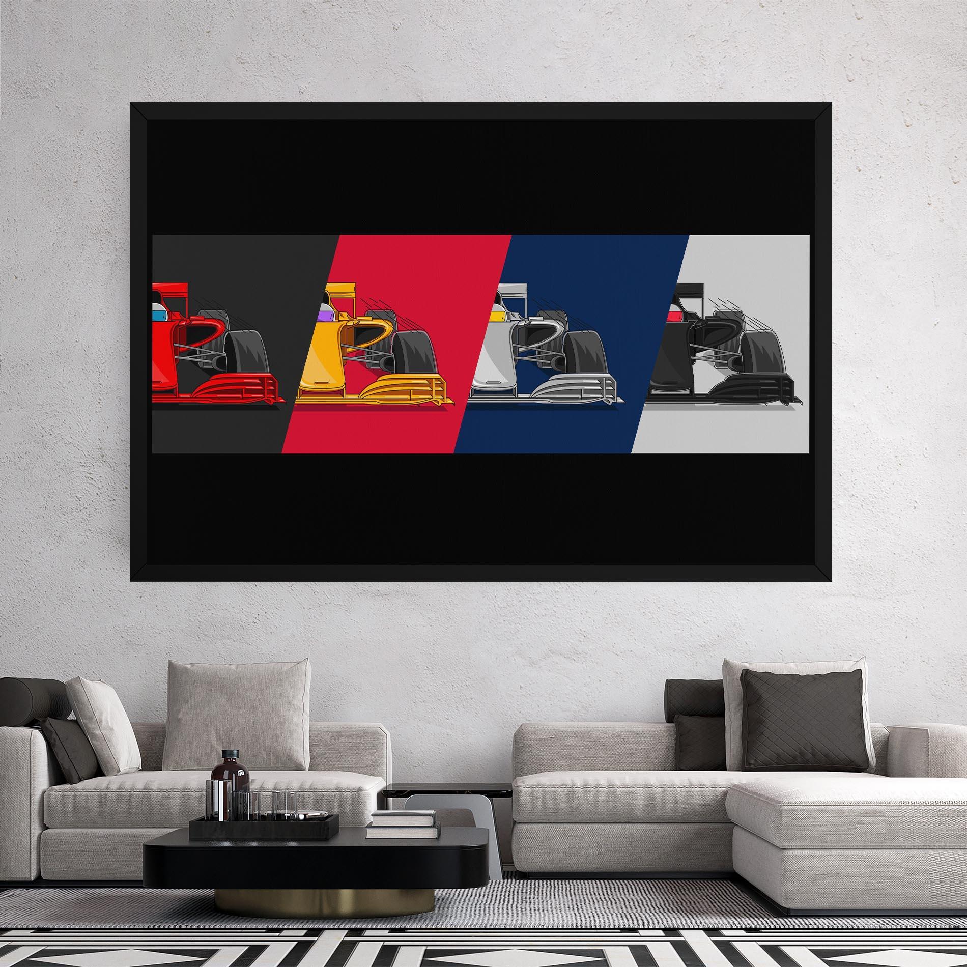 Tablou Canvas F1 Cars mockup 2