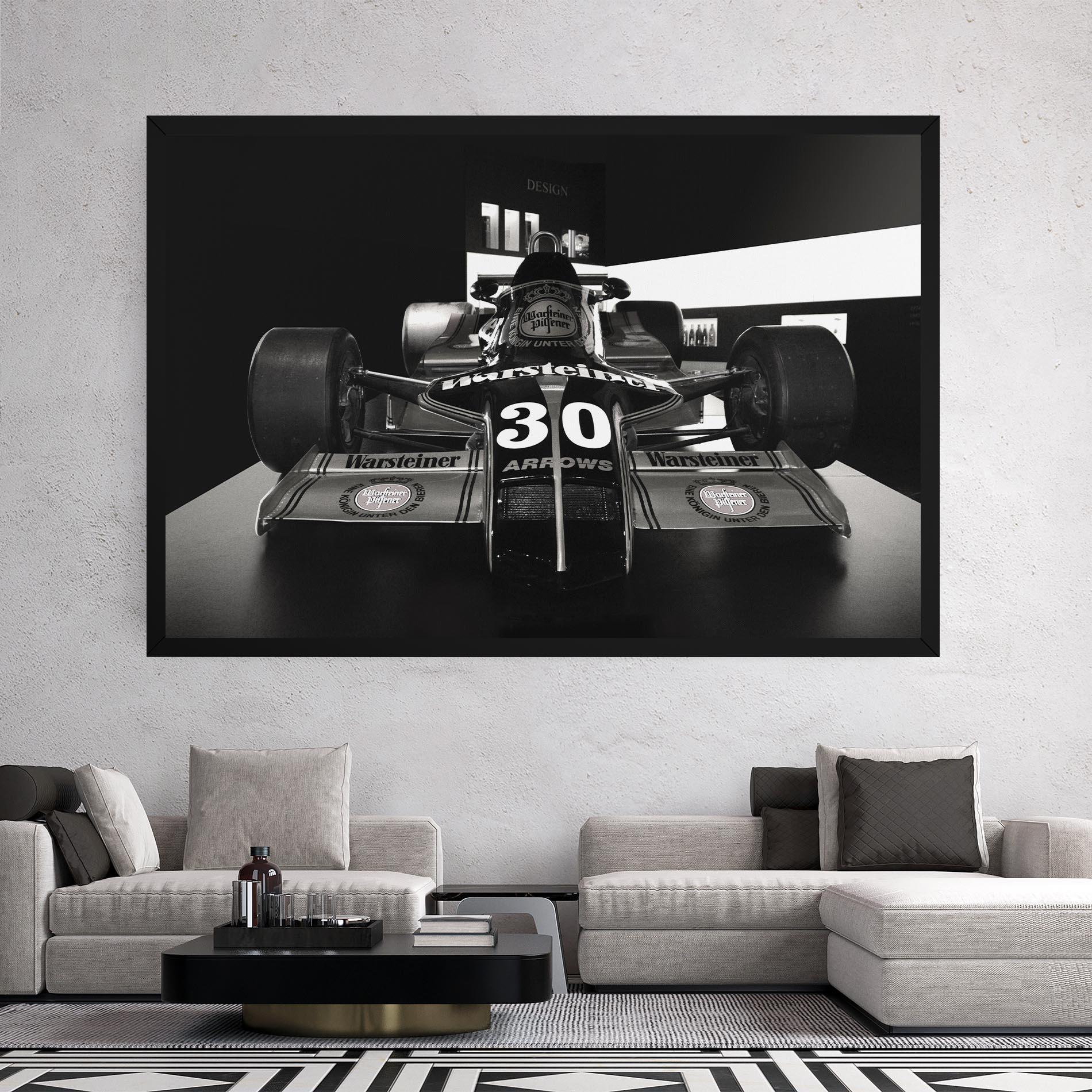 Tablou Canvas Formula 1 Car Grey mockup 2