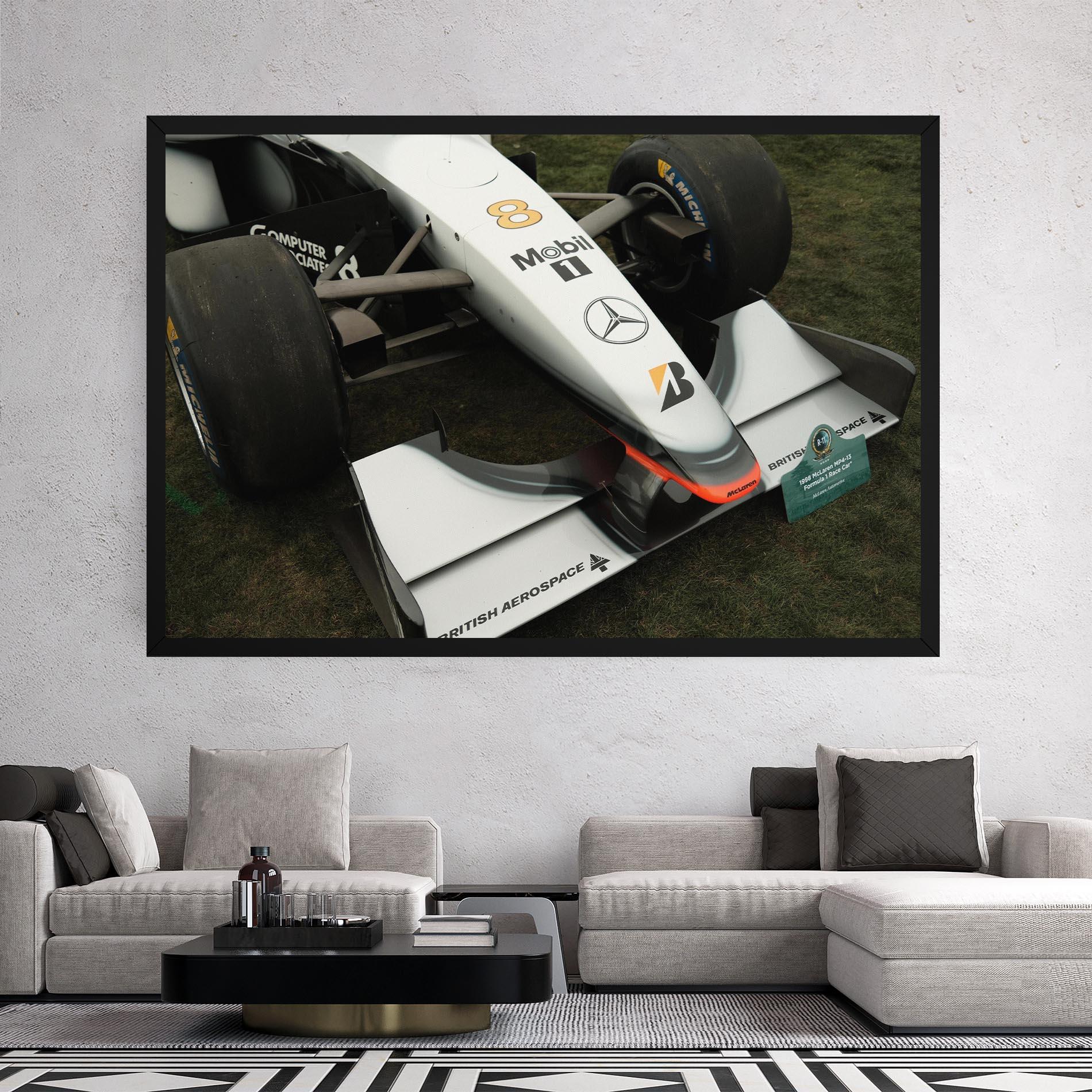 Tablou Canvas White F1 Car mockup 2