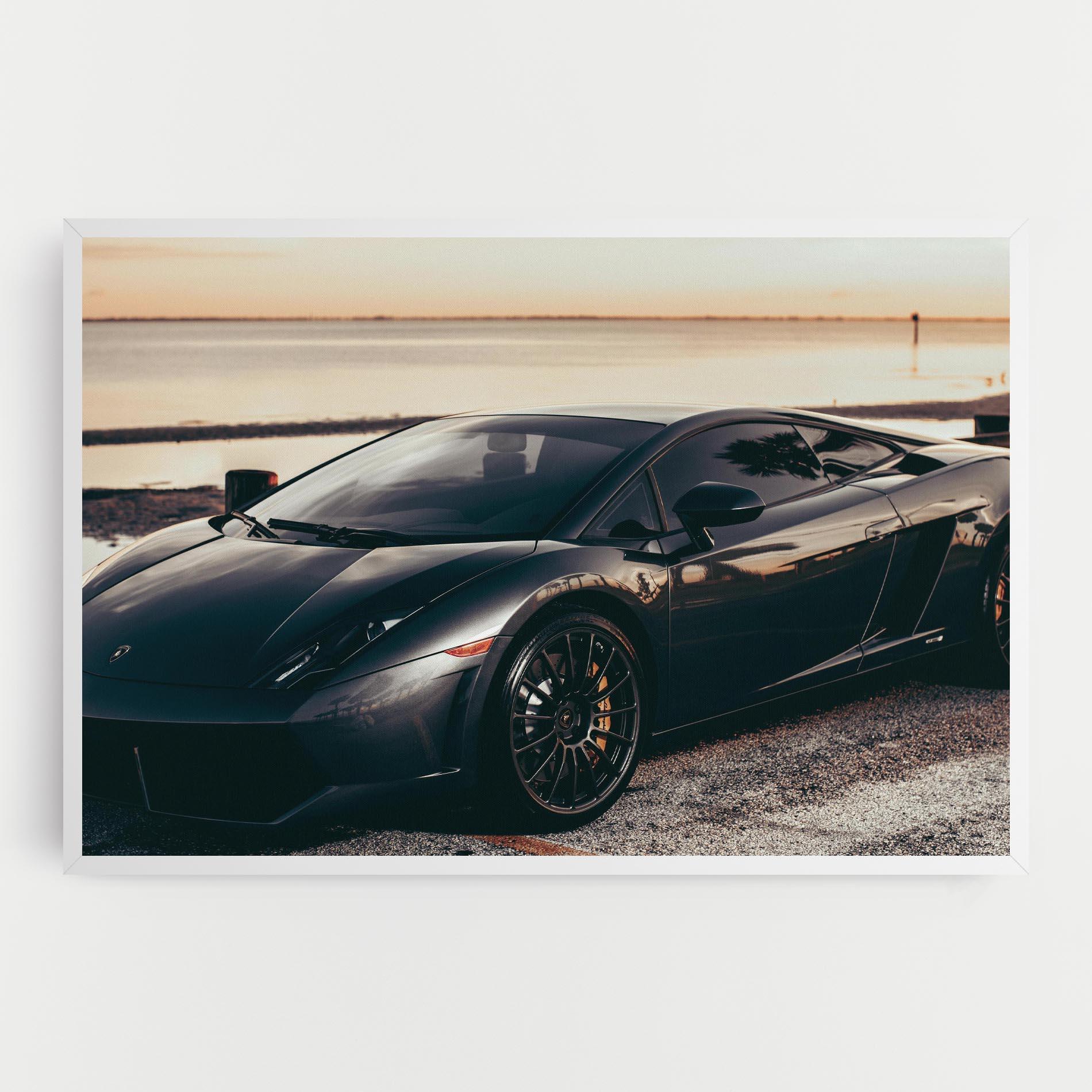 Tablou Canvas Black Lambo Sea mockup 0