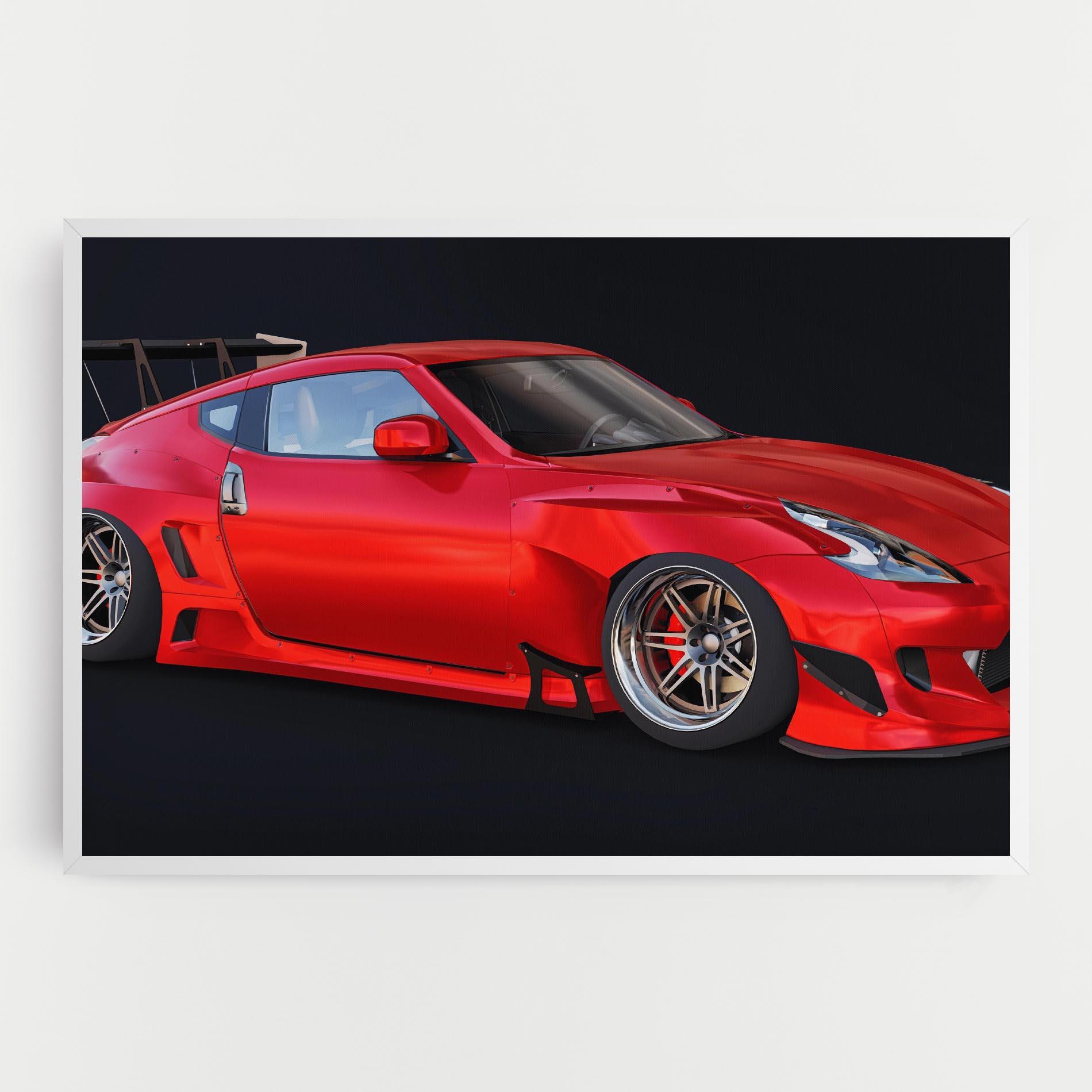 Tablou Canvas Red Tuned 350z mockup 0
