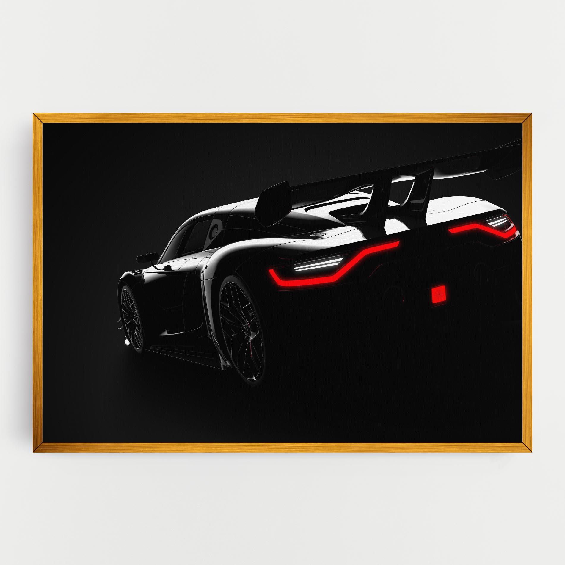Tablou Canvas Black Hypercar Car mockup 0