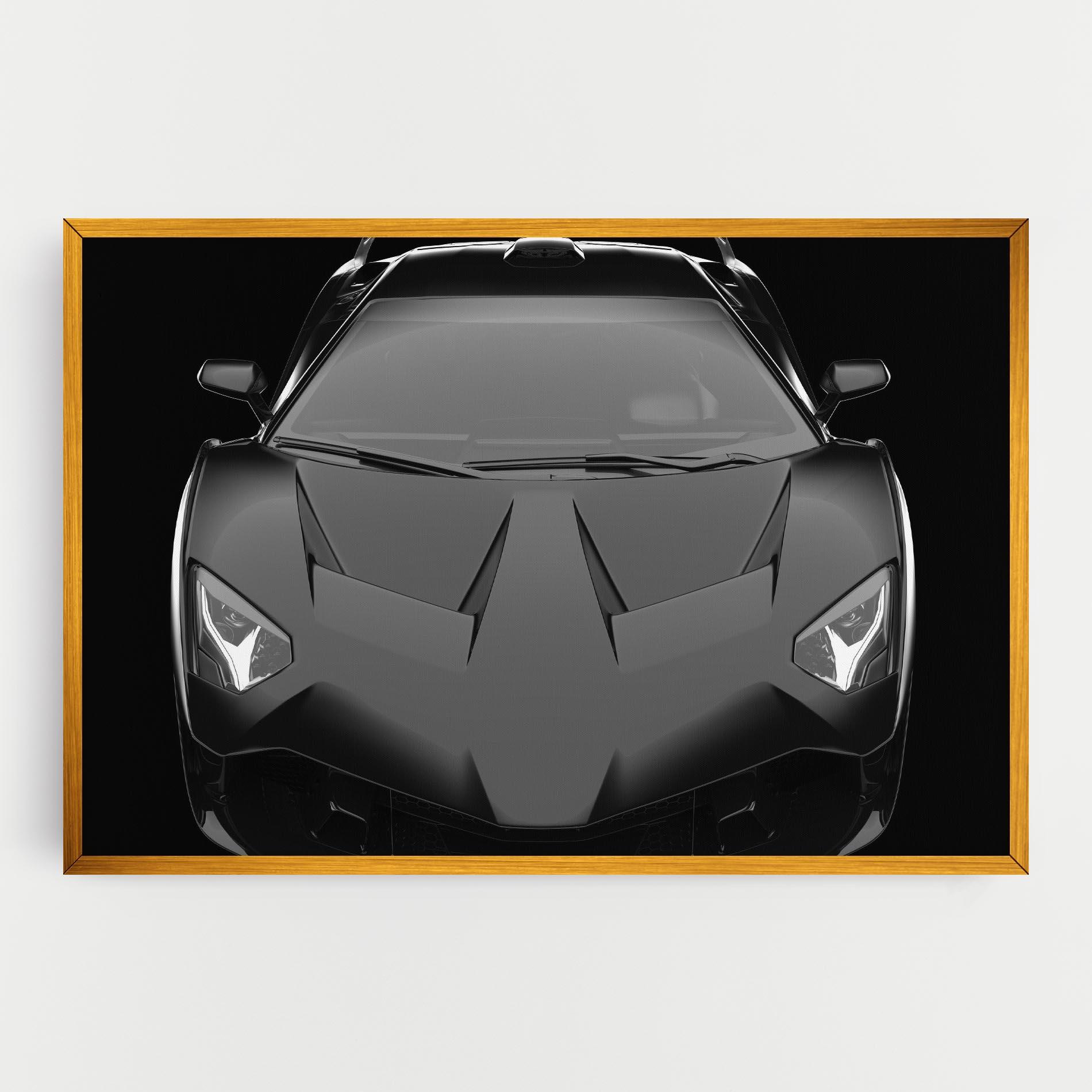 Tablou Canvas Black Matte Lambo mockup 0