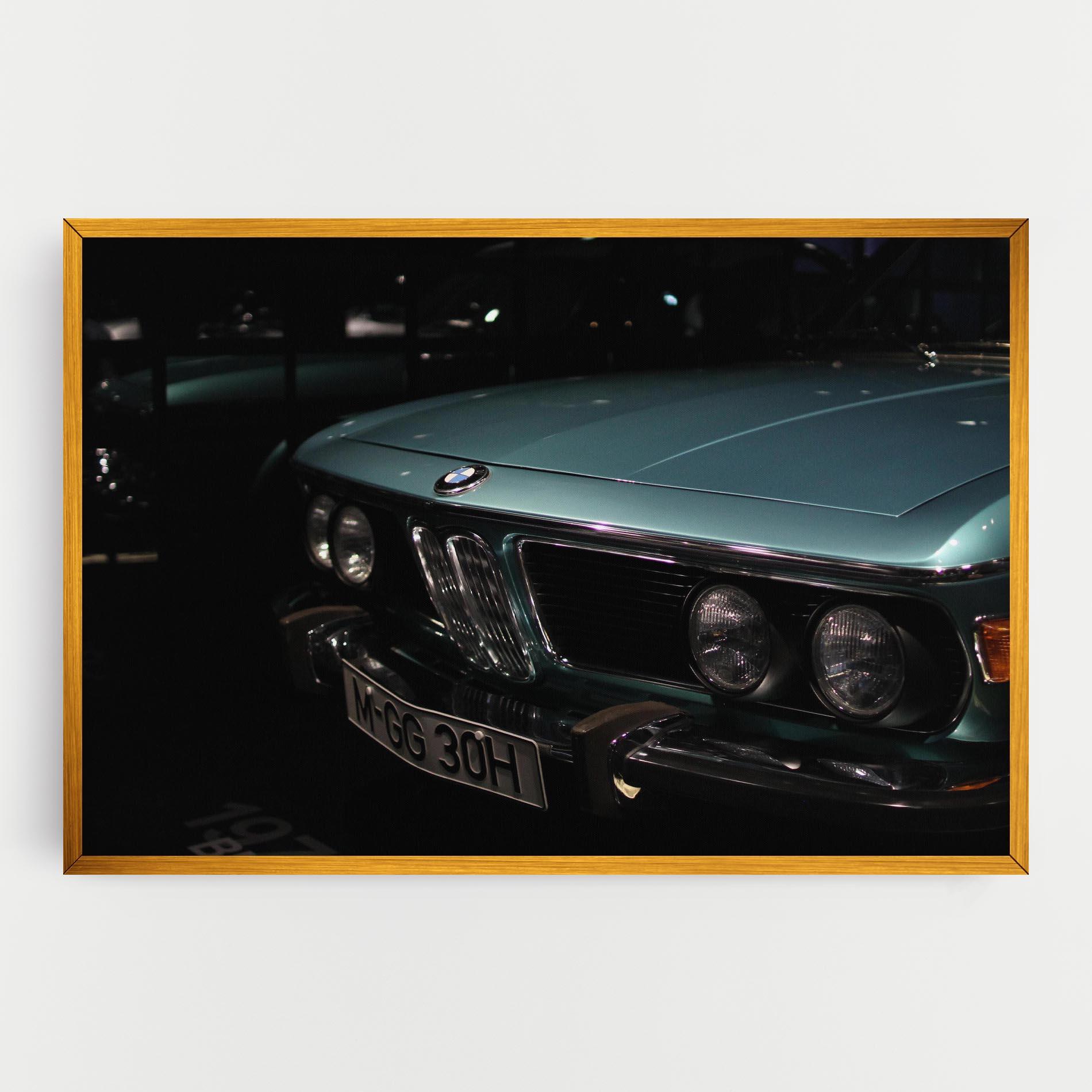 Tablou Canvas Old Bmw Headlight mockup 0
