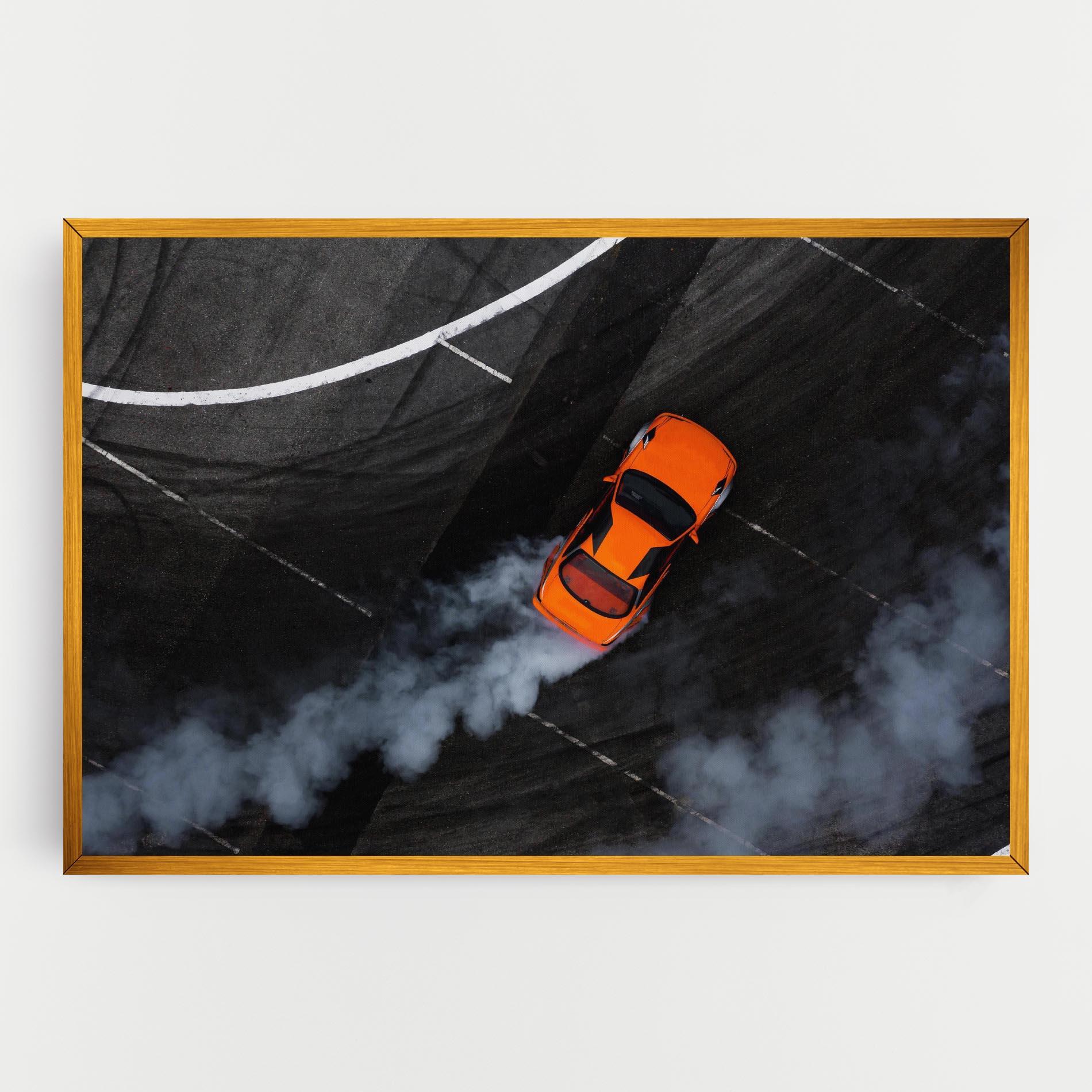 Tablou Canvas Orange Proche Drifting mockup 0