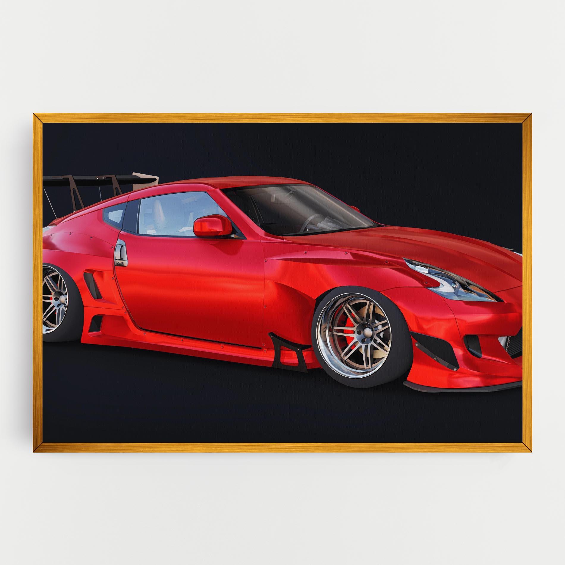 Tablou Canvas Red Tuned 350z mockup 0