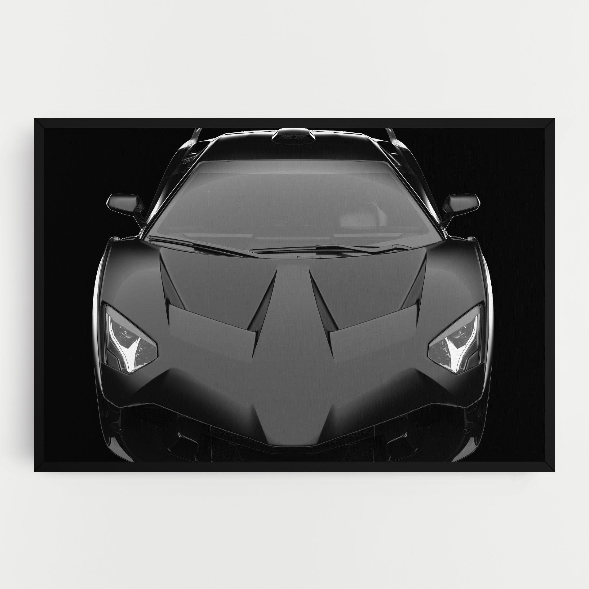 Tablou Canvas Black Matte Lambo mockup 0