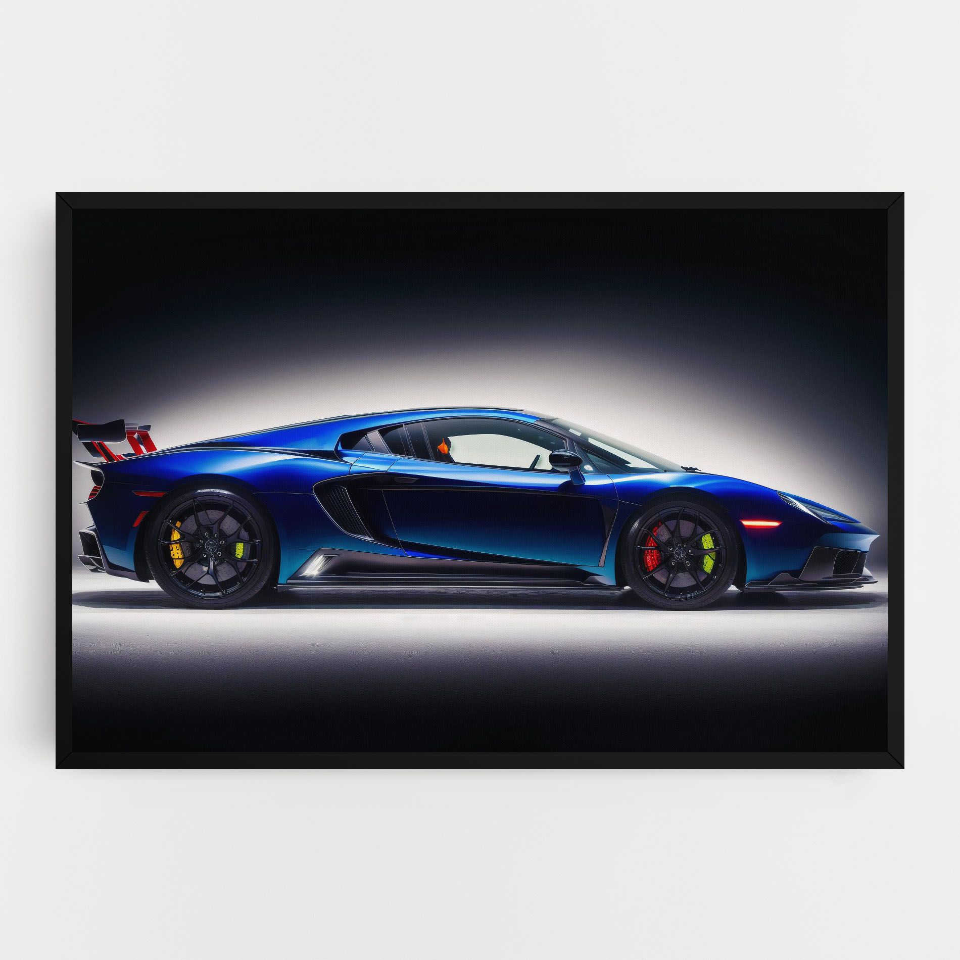 Blue Hypercar Side mockup 0