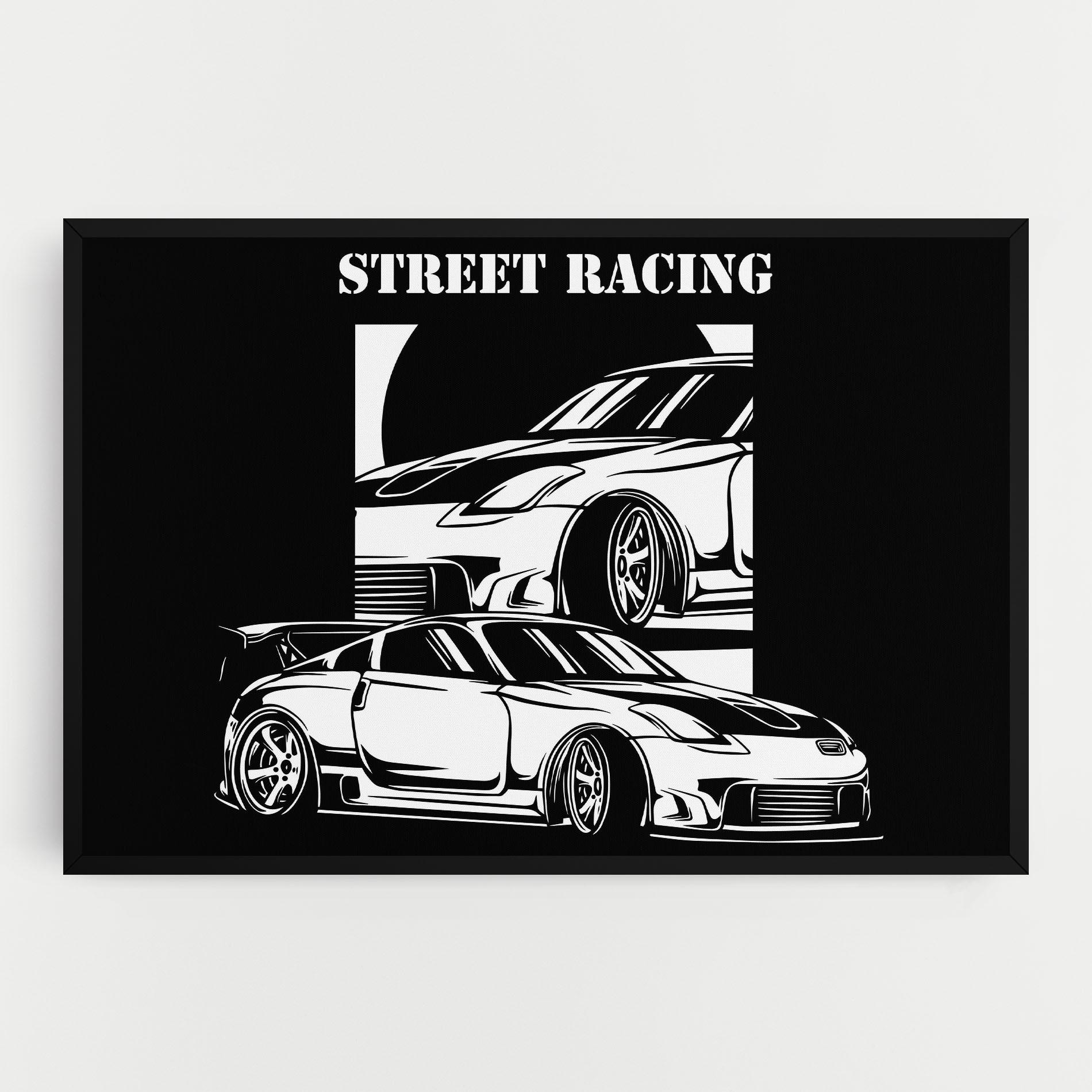 Tablou Canvas Car Street Racing mockup 0