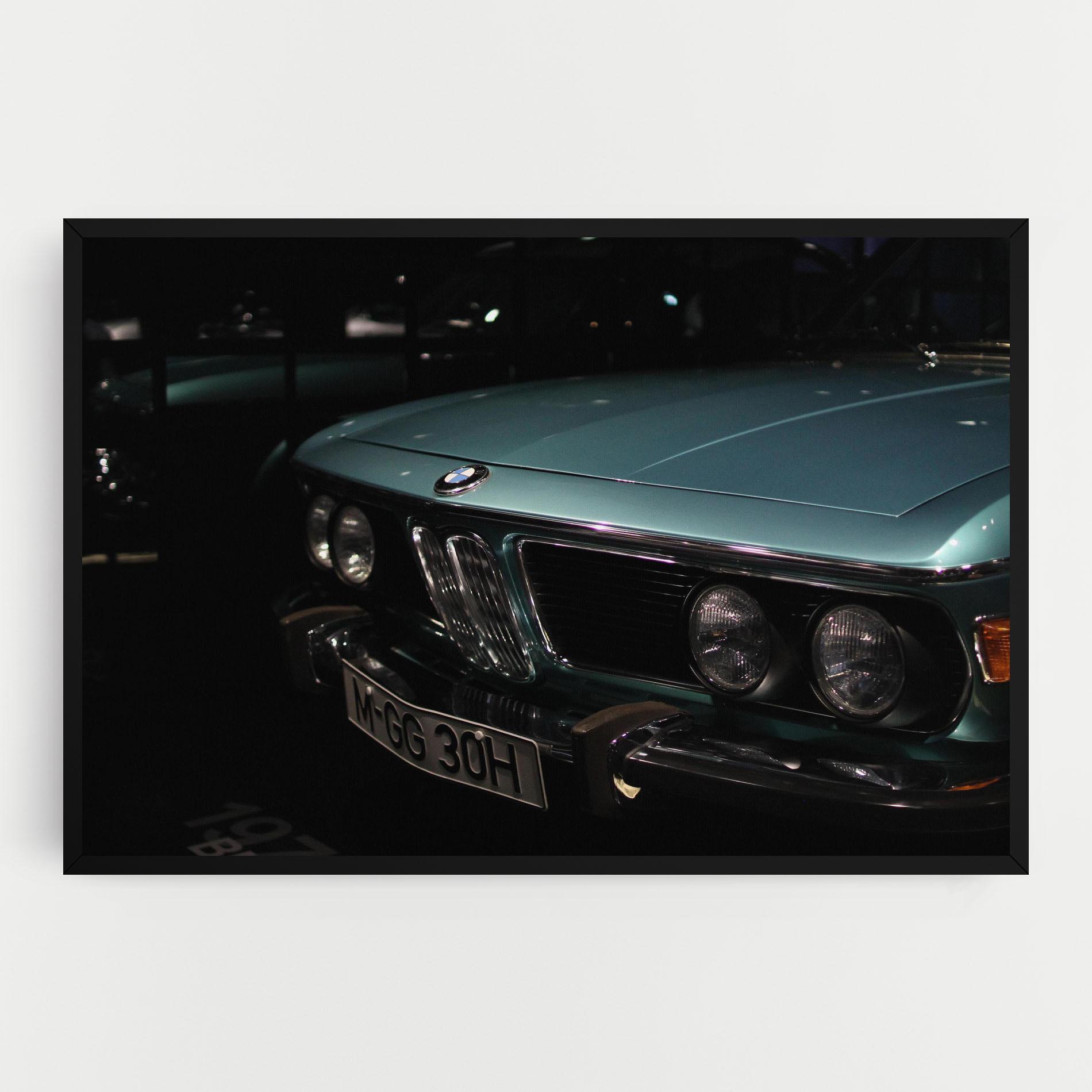 Tablou Canvas Old Bmw Headlight mockup 0