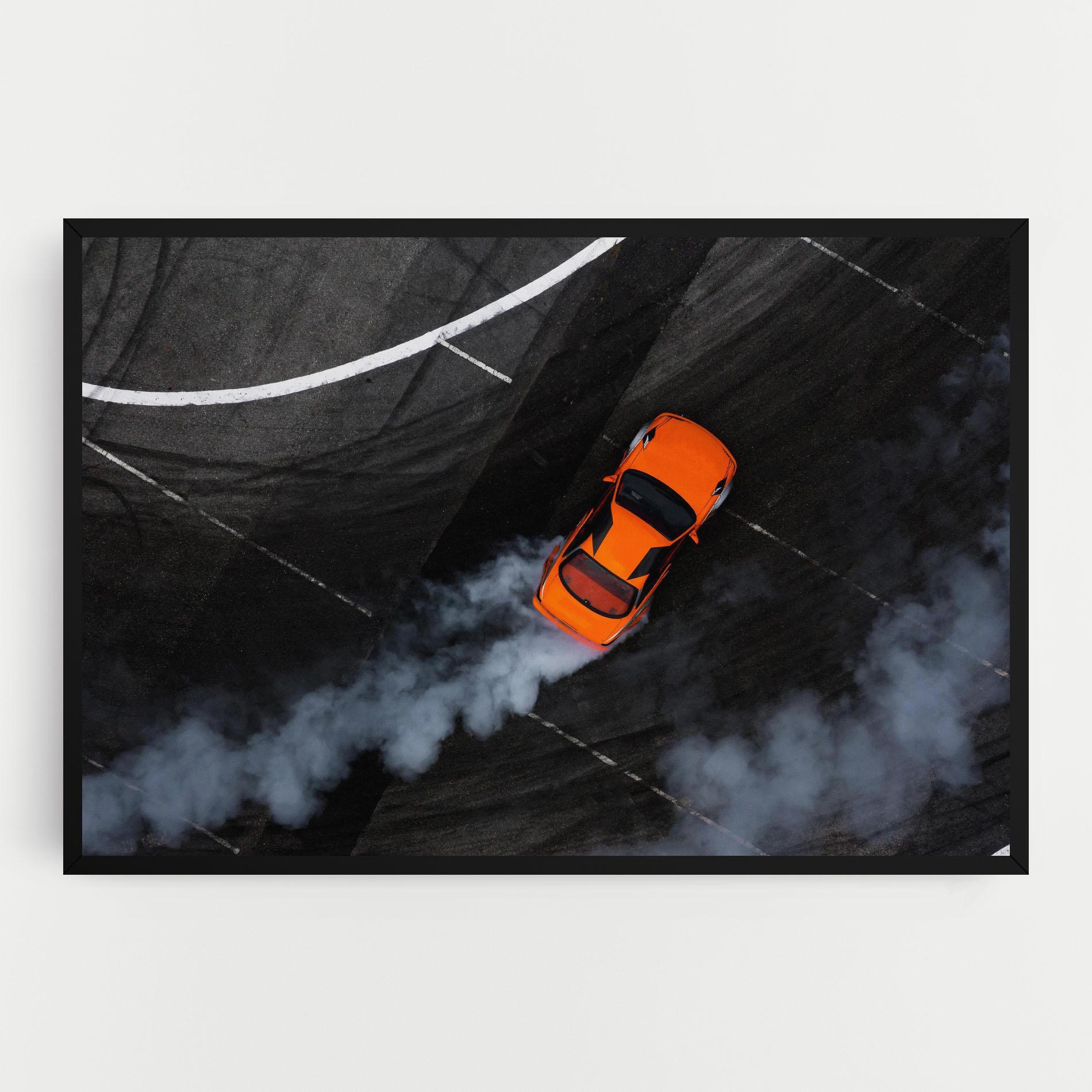 Tablou Canvas Orange Proche Drifting mockup 0