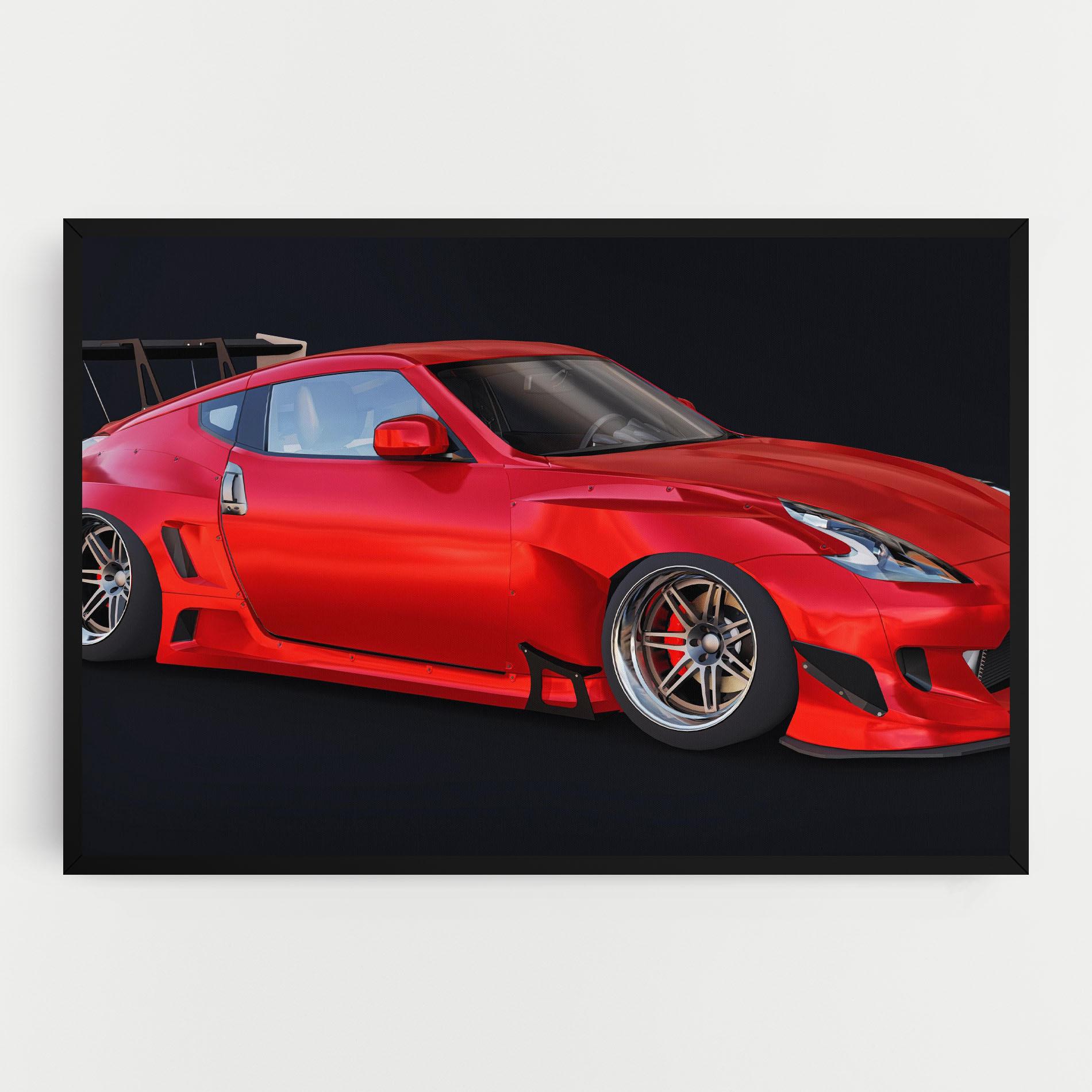 Tablou Canvas Red Tuned 350z mockup 0