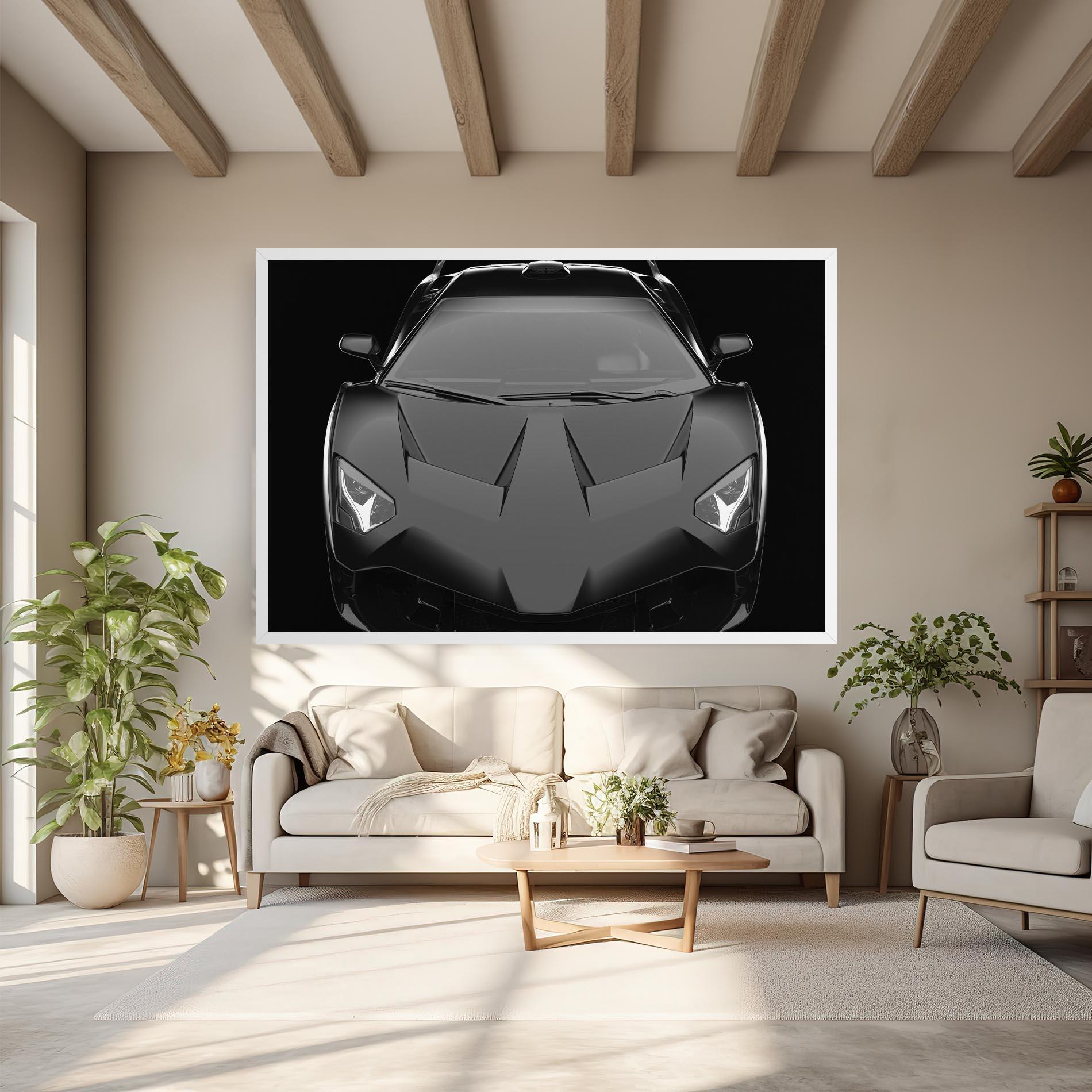 Tablou Canvas Black Matte Lambo mockup 6