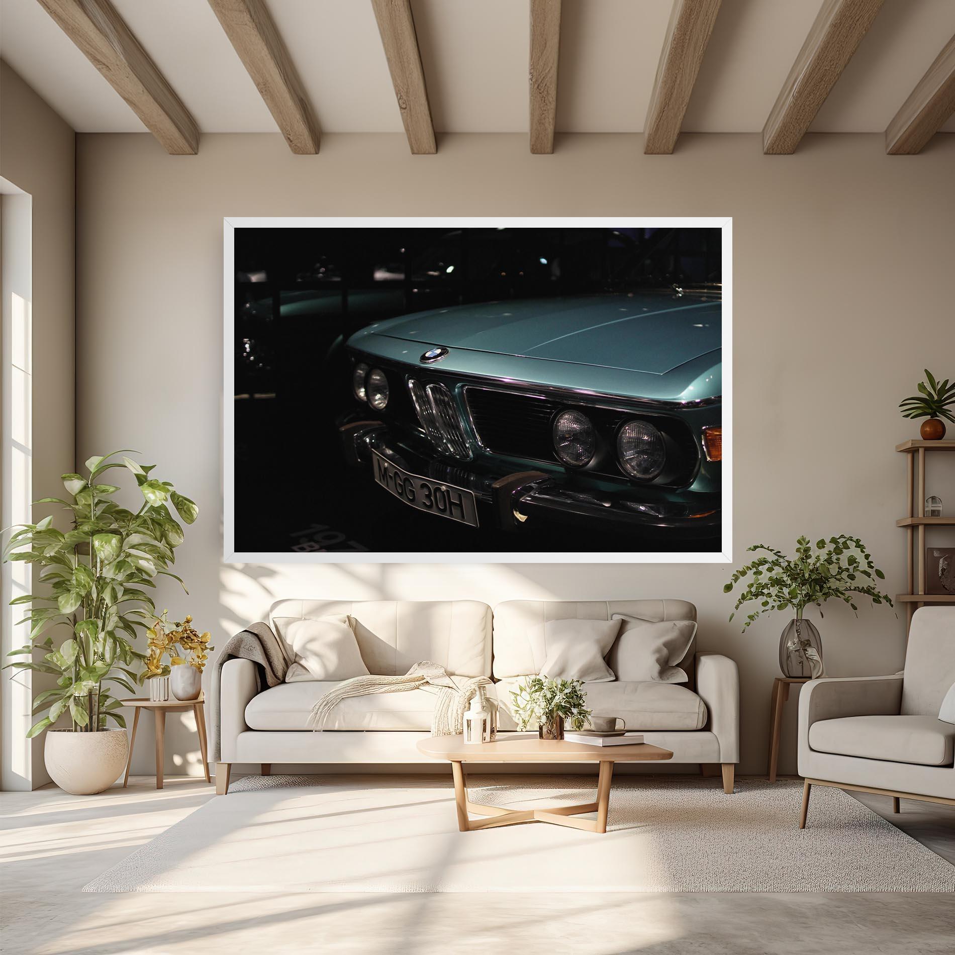 Tablou Canvas Old Bmw Headlight mockup 6