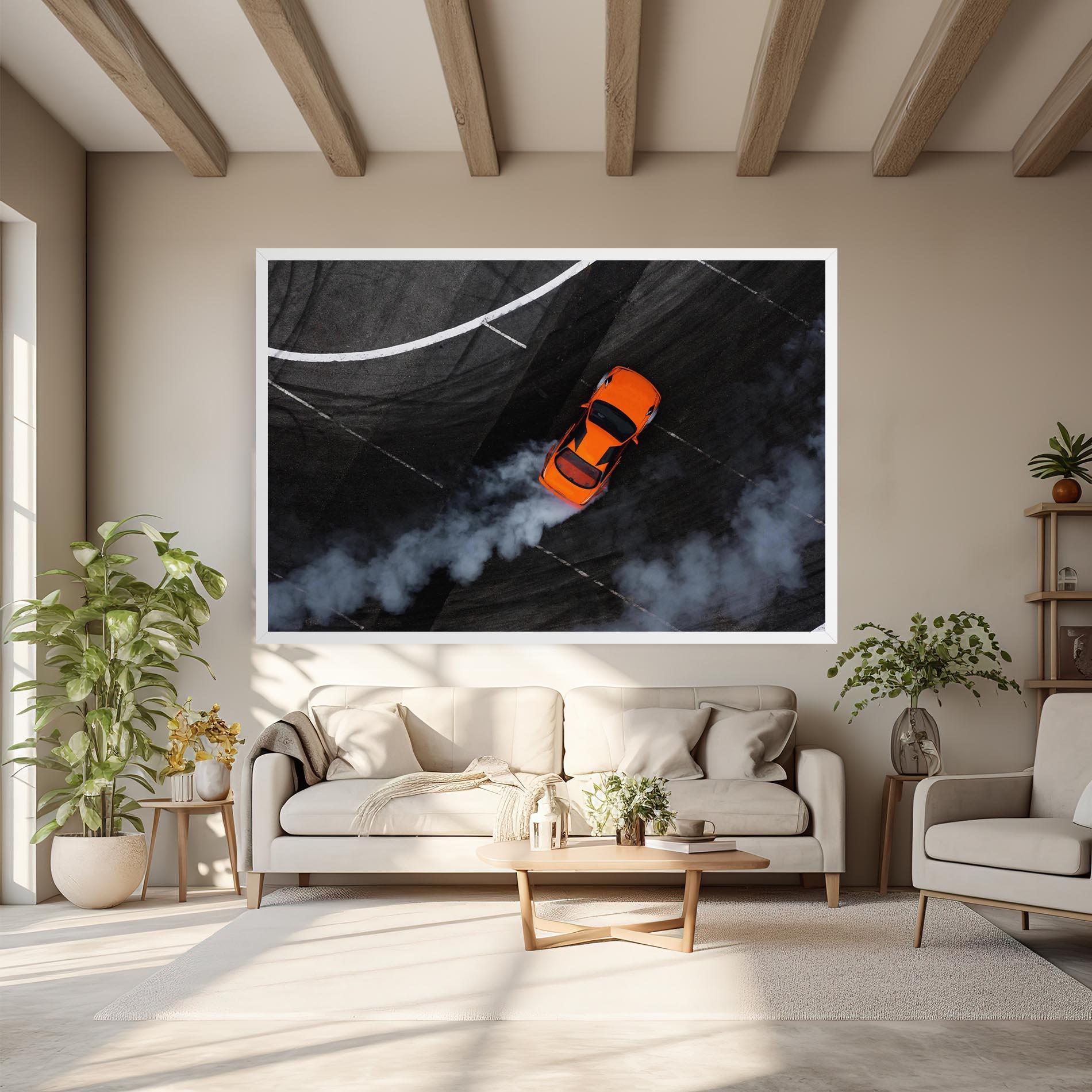 Tablou Canvas Orange Proche Drifting mockup 6