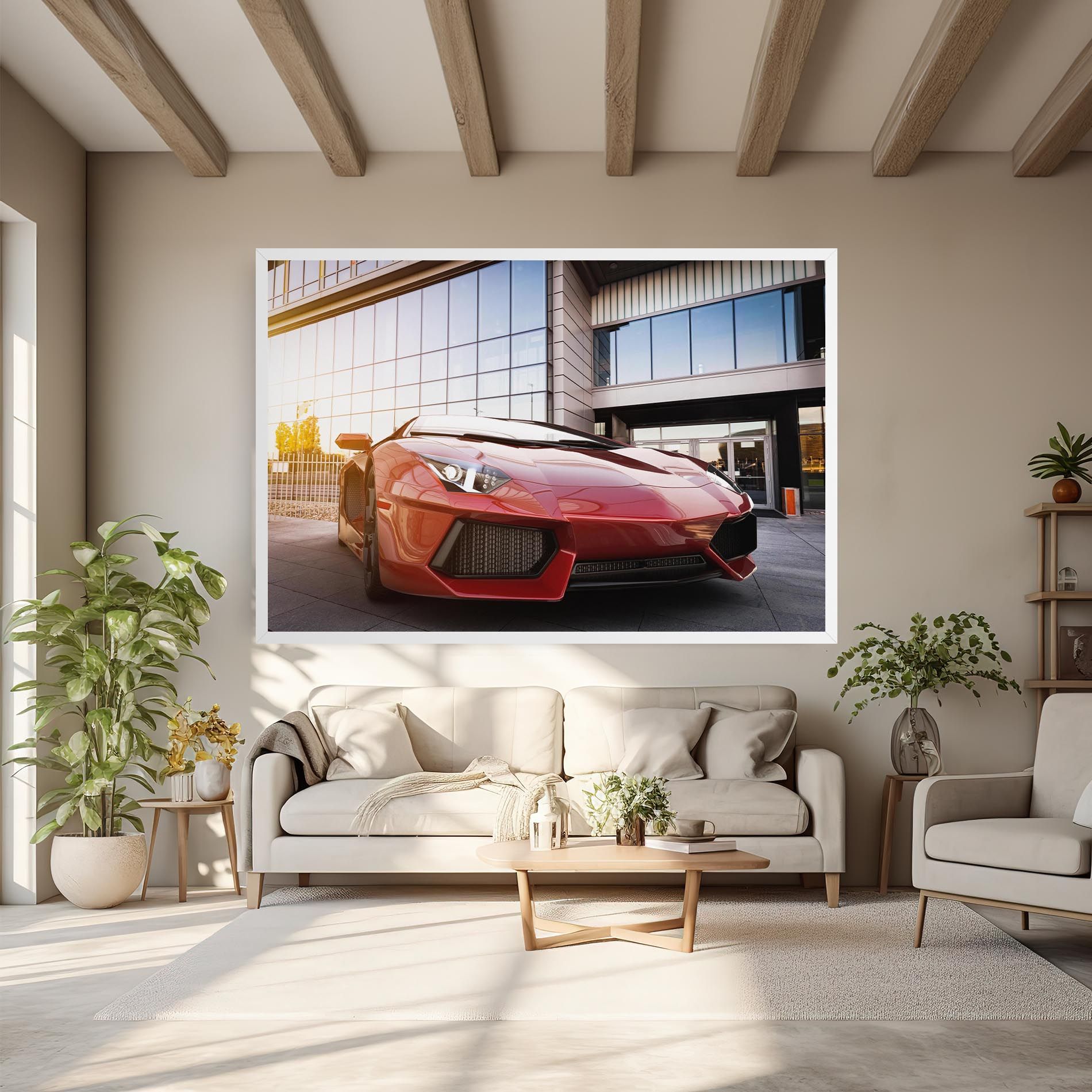 Red Lambo Outside mockup 6
