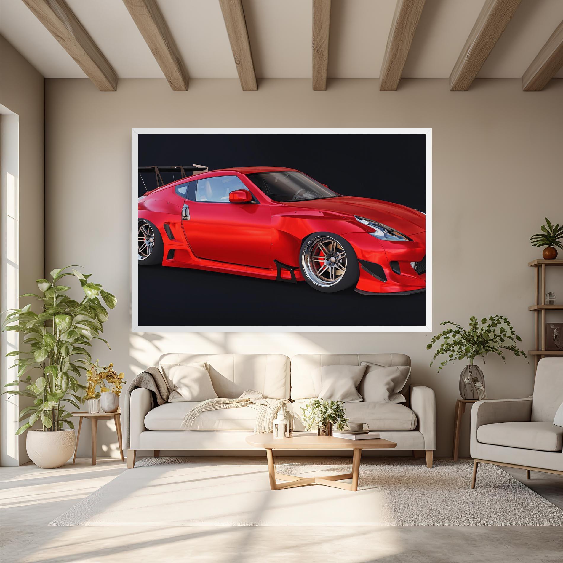 Tablou Canvas Red Tuned 350z mockup 6
