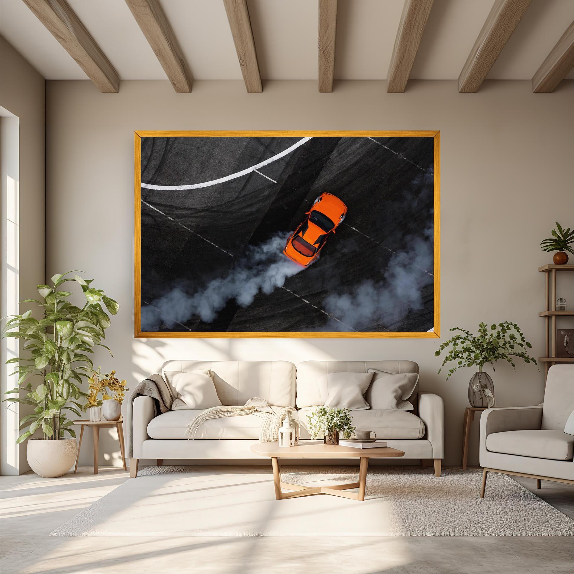 Tablou Canvas Orange Proche Drifting mockup 6
