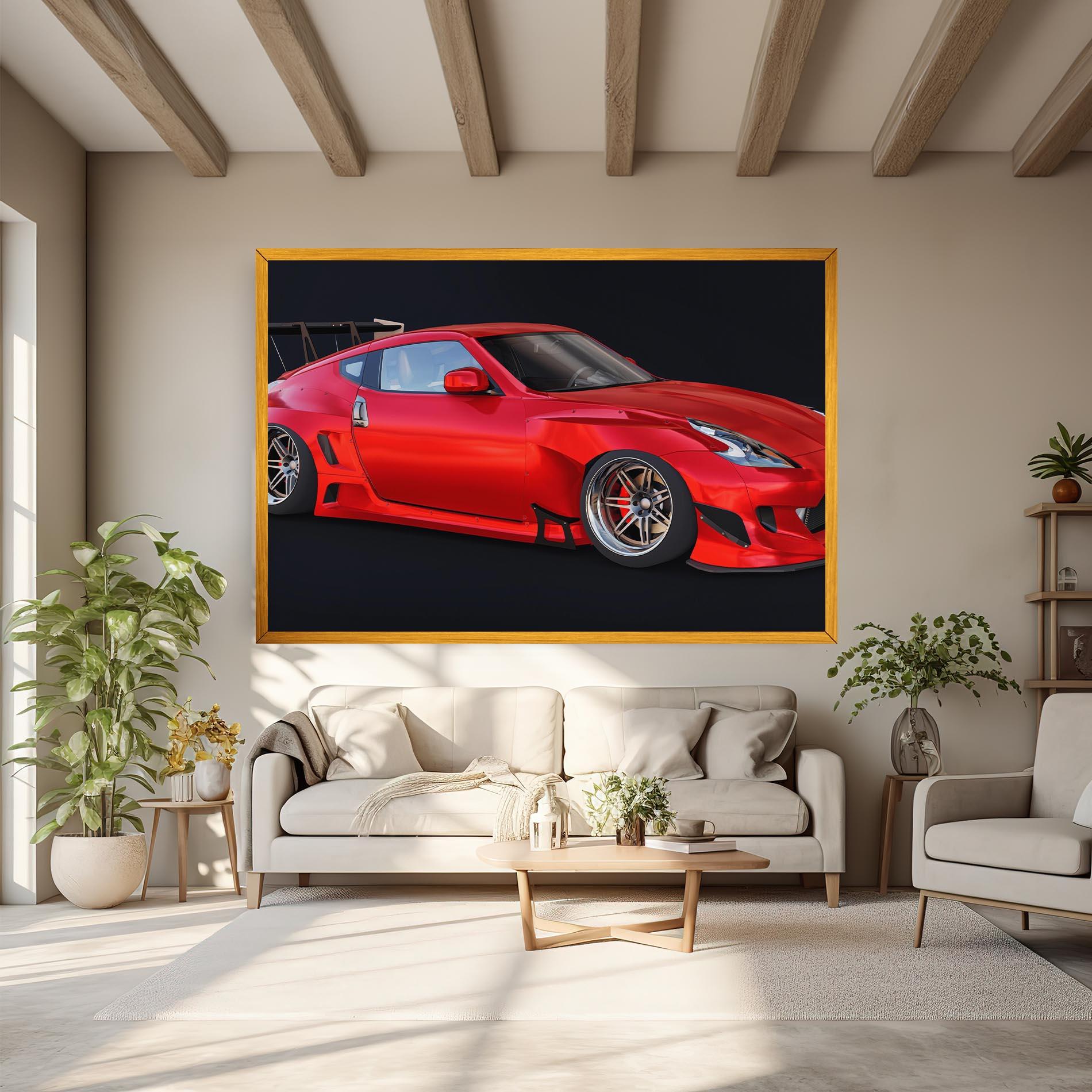 Tablou Canvas Red Tuned 350z mockup 6