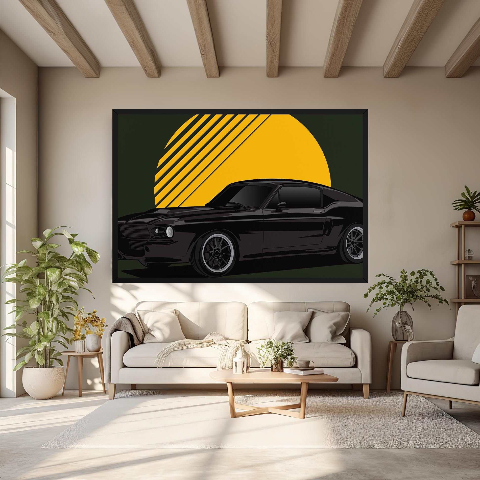 Black Car Sun mockup 6