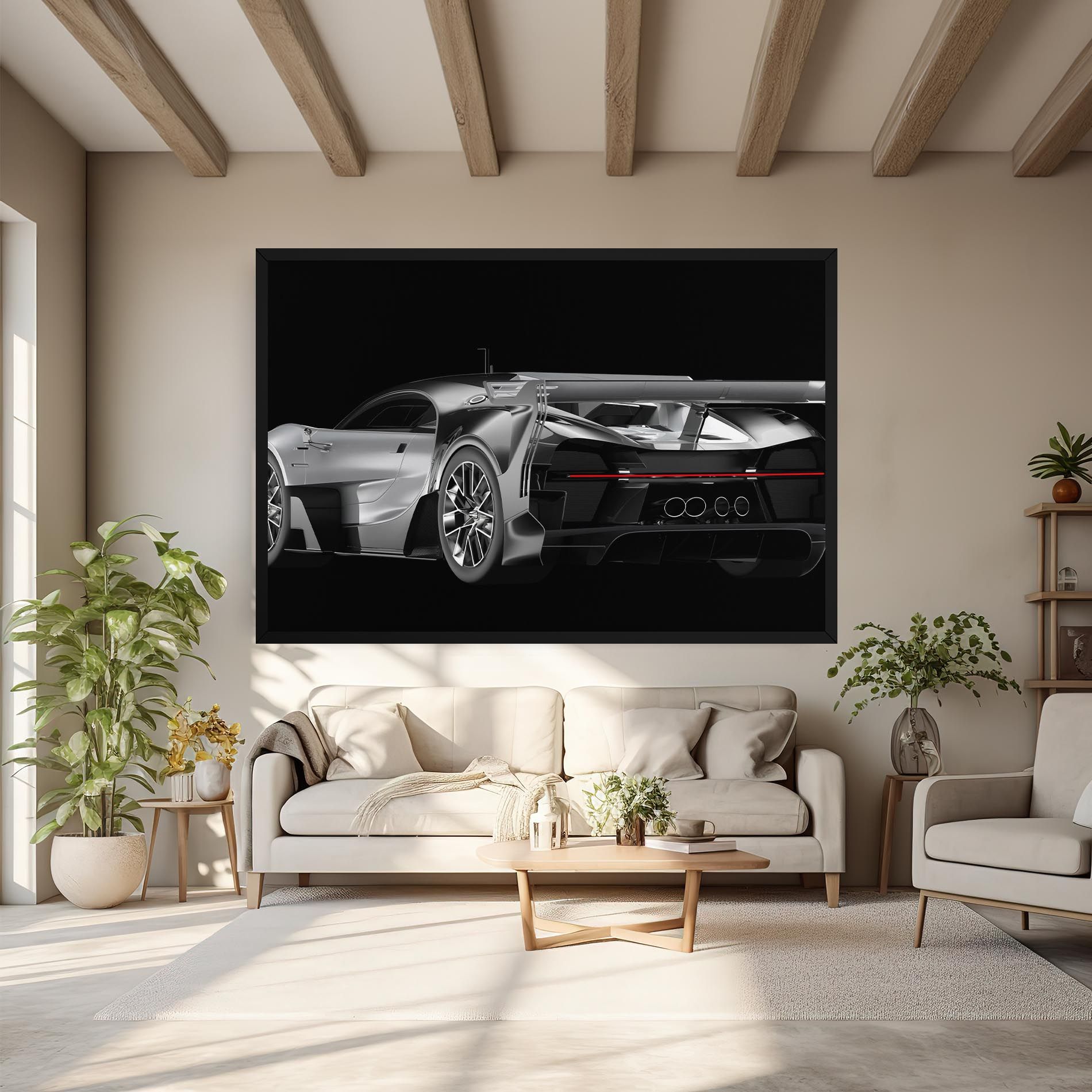 Black Rear Hypercar mockup 6