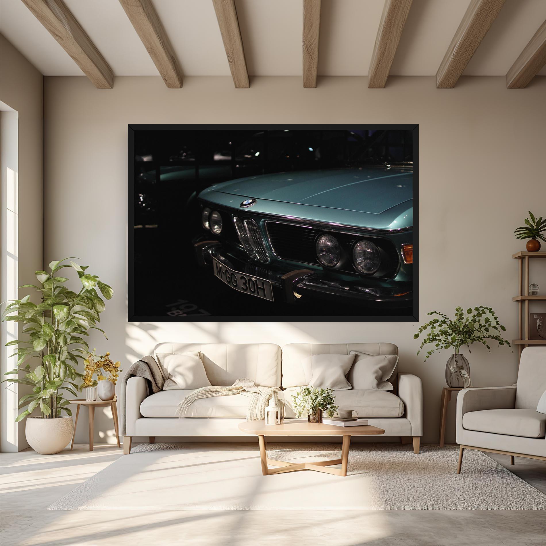 Tablou Canvas Old Bmw Headlight mockup 6