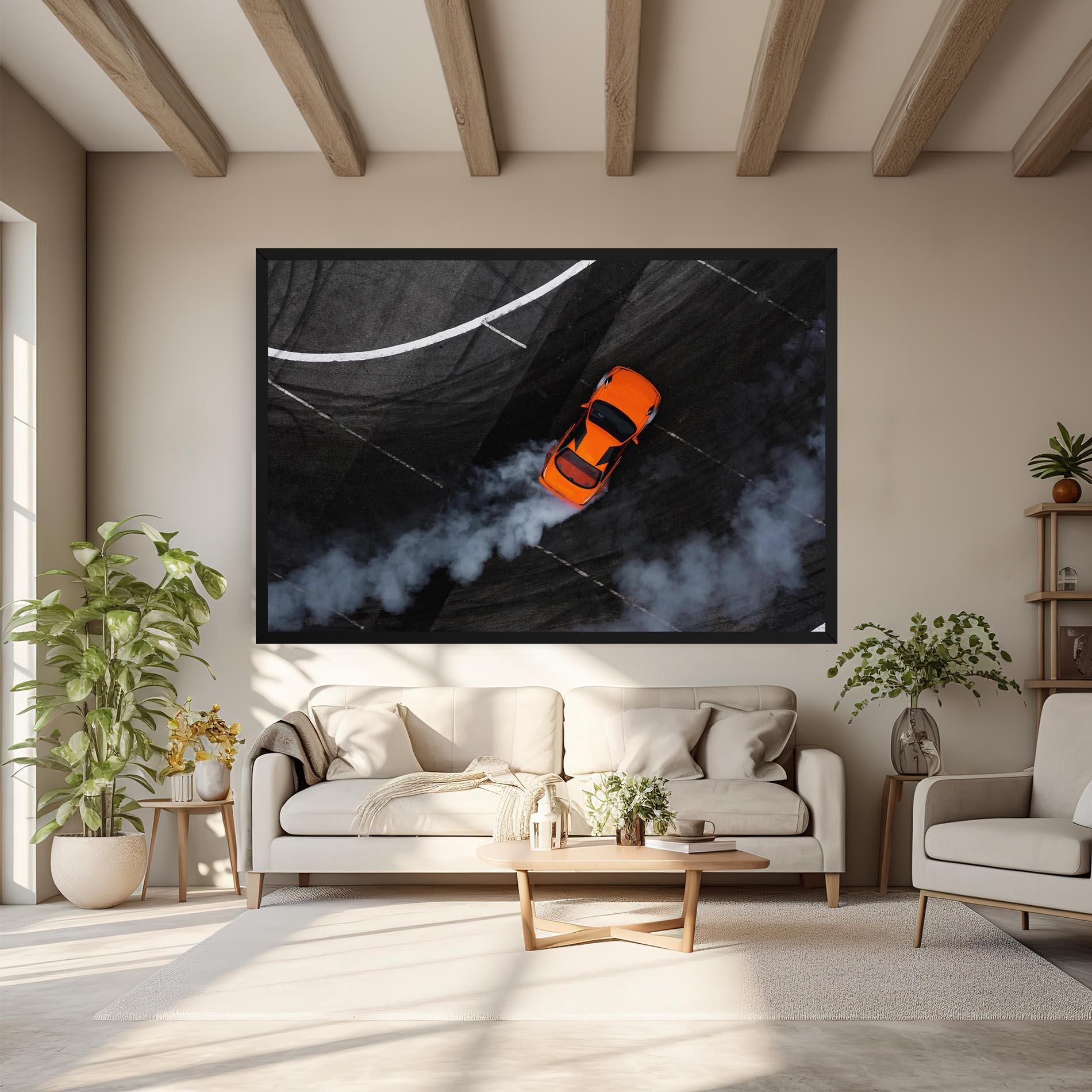 Tablou Canvas Orange Proche Drifting mockup 6