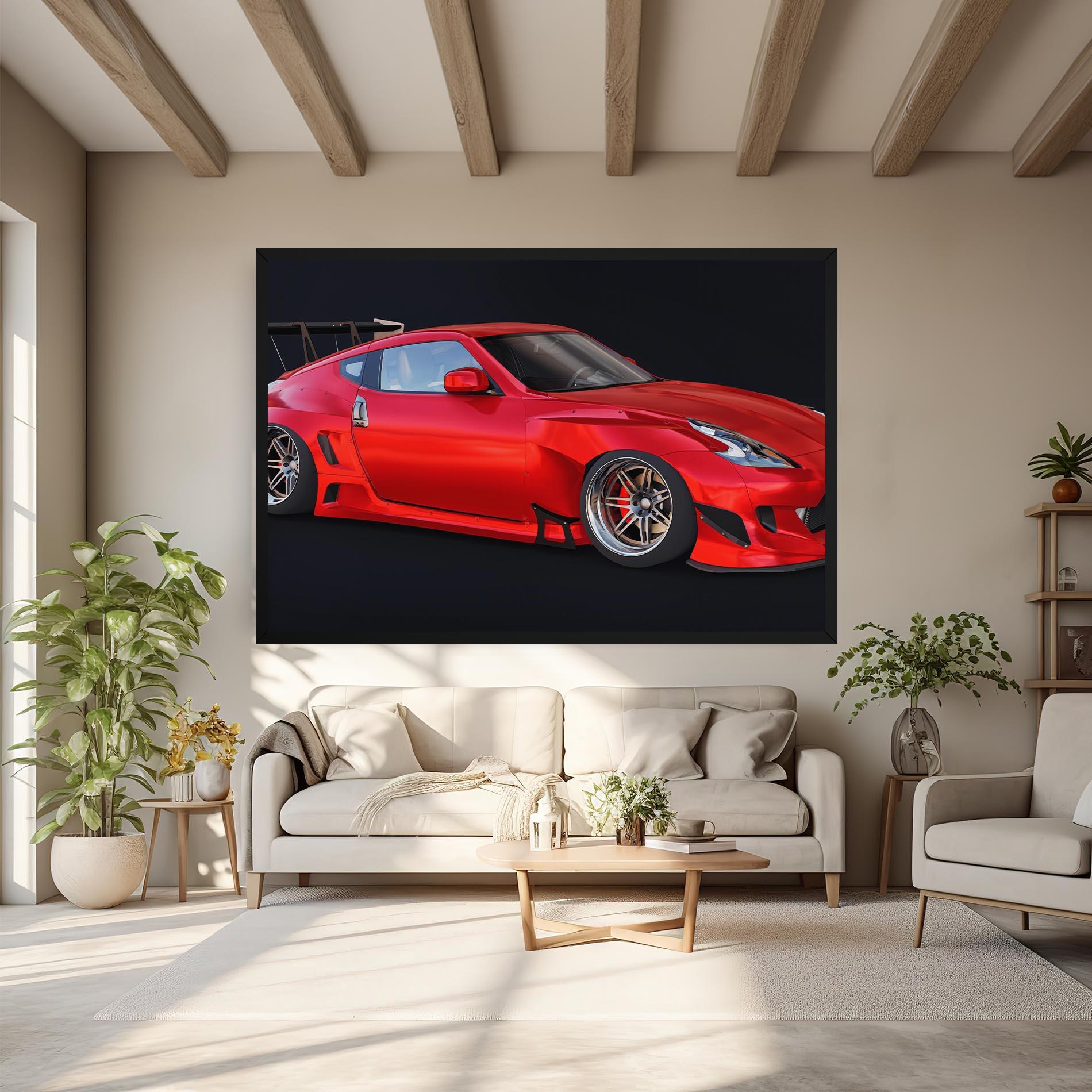 Tablou Canvas Red Tuned 350z mockup 6