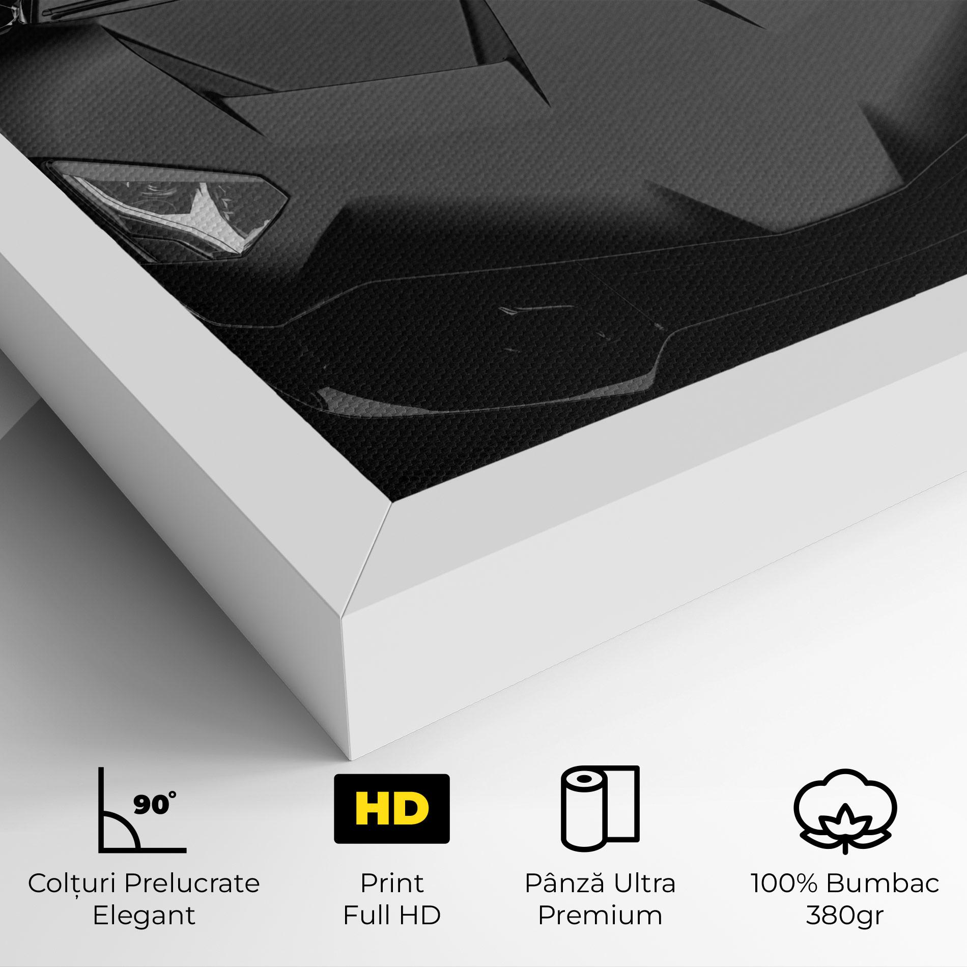 Tablou Canvas Black Matte Lambo mockup 4