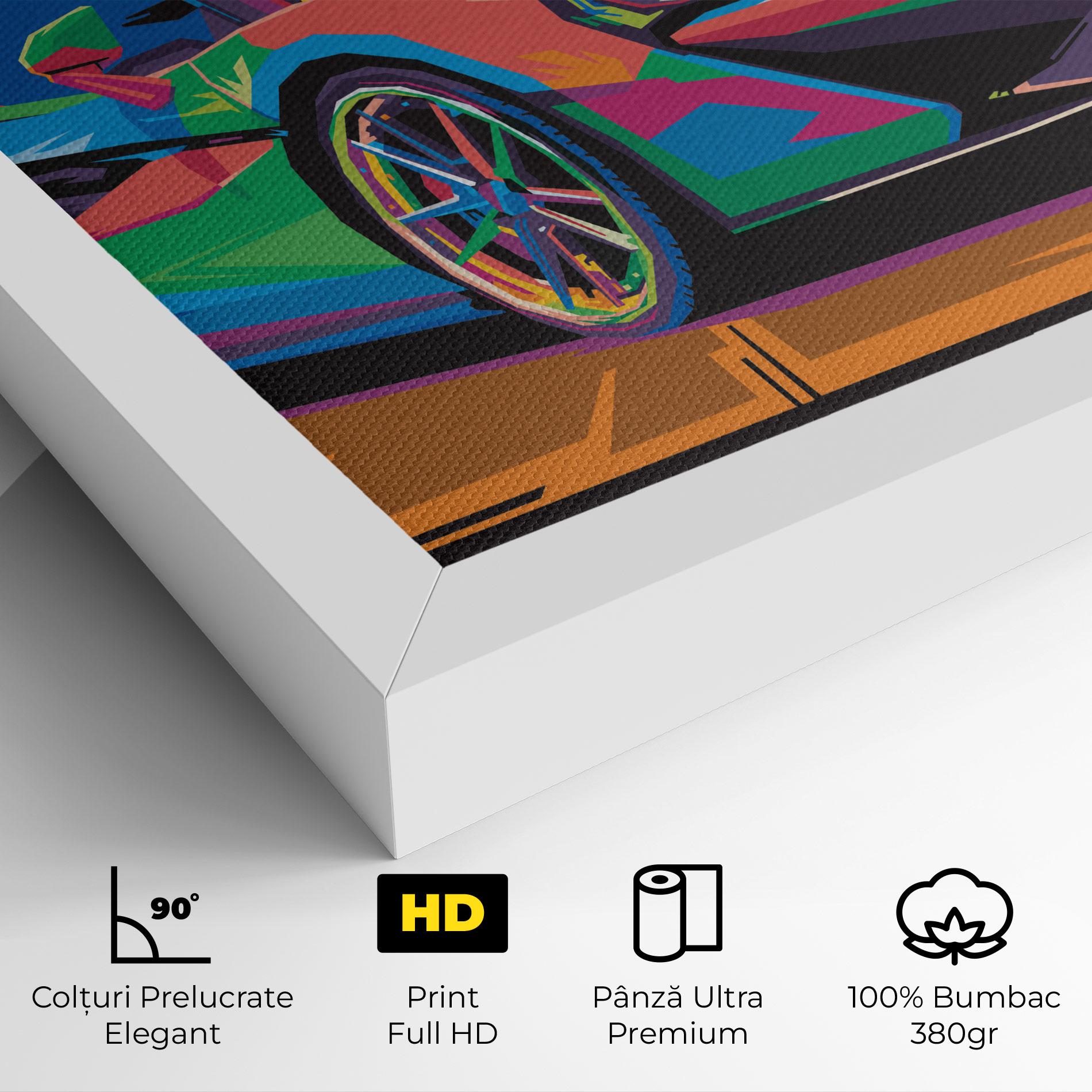 Tablou Canvas Colorful Sport Car mockup 4
