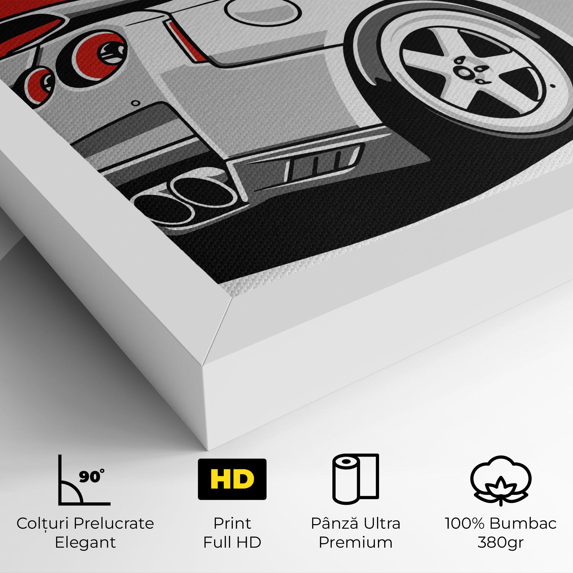 Tablou Canvas Grey Gtr Car mockup 4