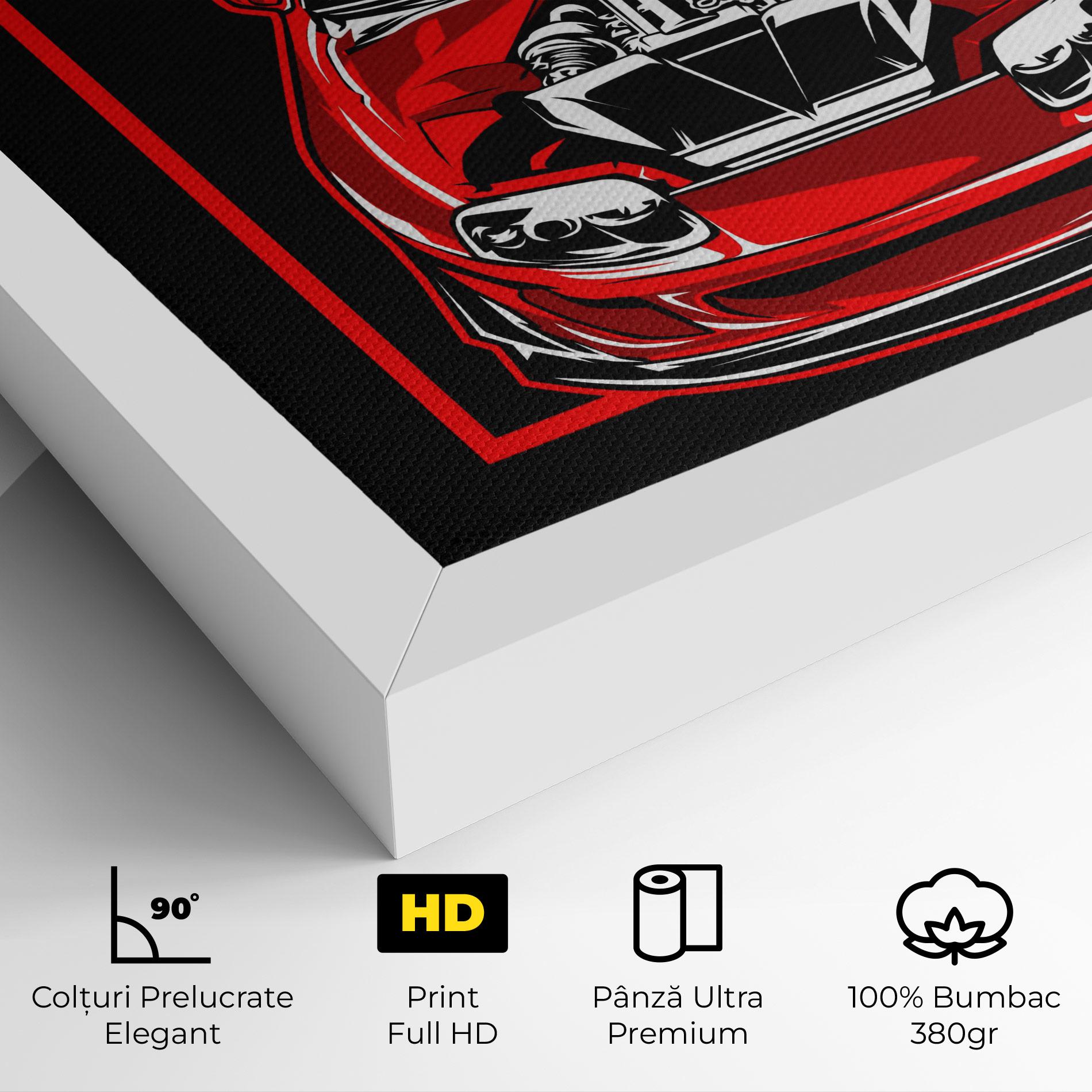 Tablou Canvas Japanese Red Car mockup 4