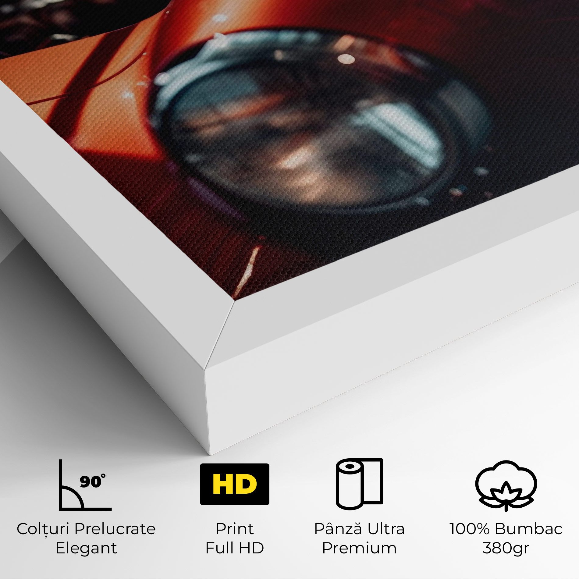 Old Vintage Red Car mockup 4